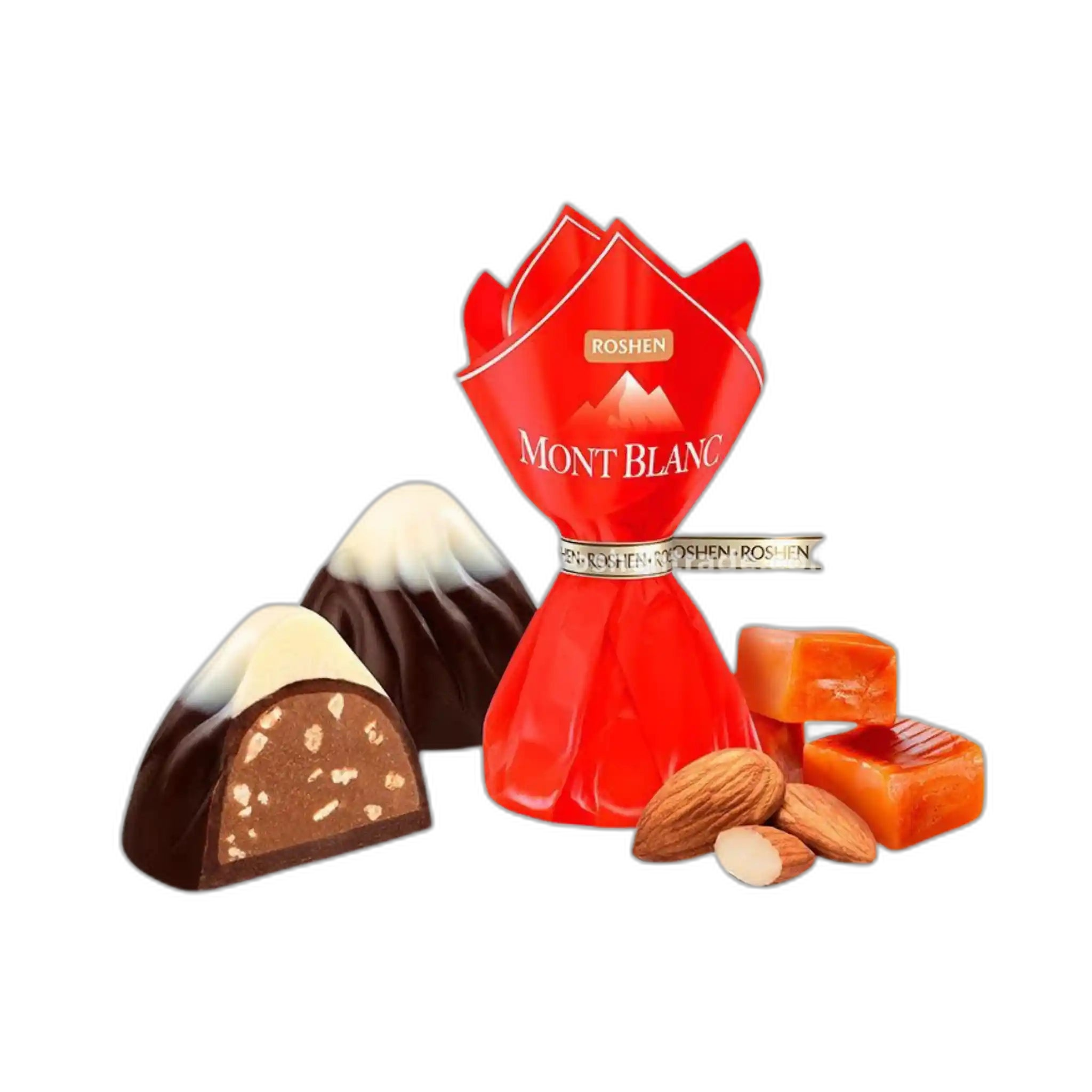 Roshen Bonbóny "Mont Blanc s karamelizovanými mandlemi", 1kg/4kg