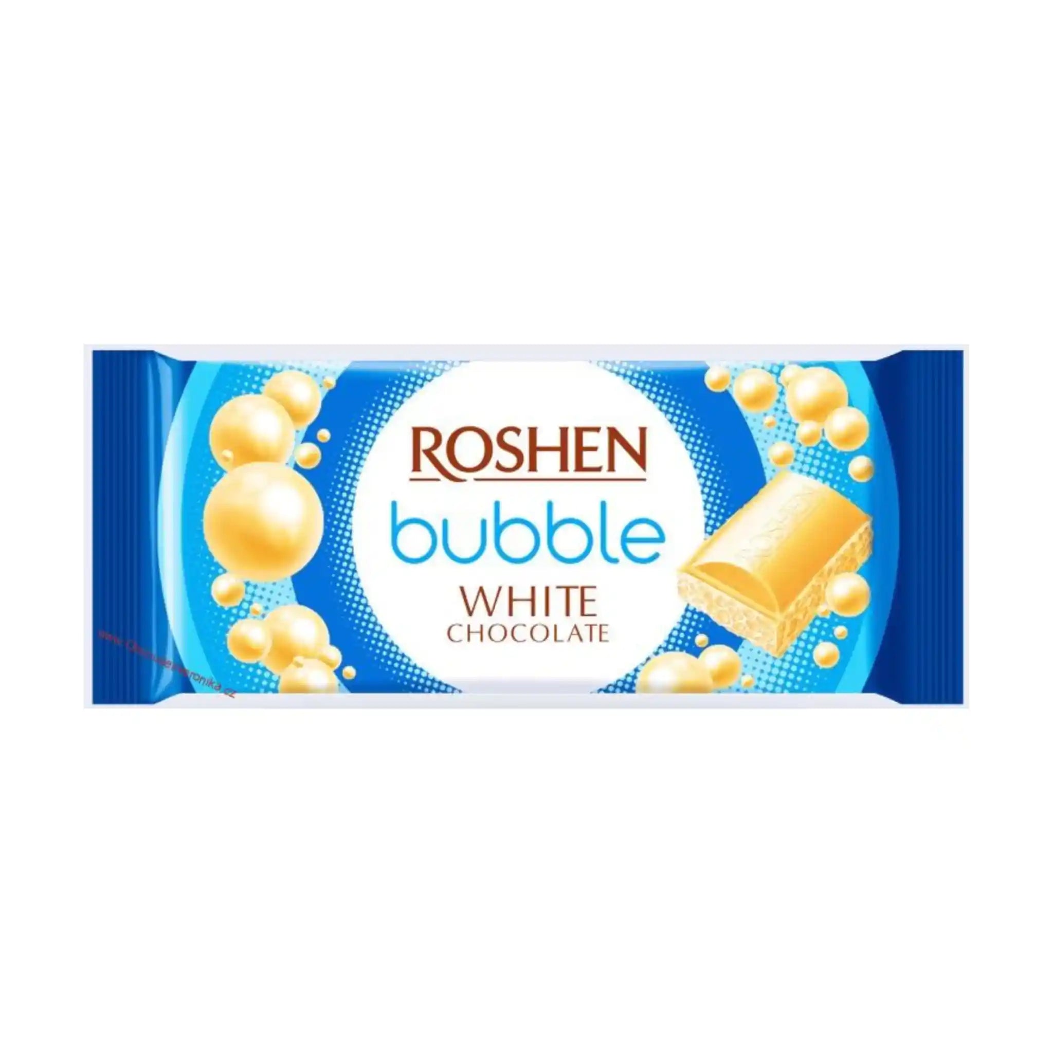 Roshen Čokoláda bílá s bublinkami, 80g / 20ks