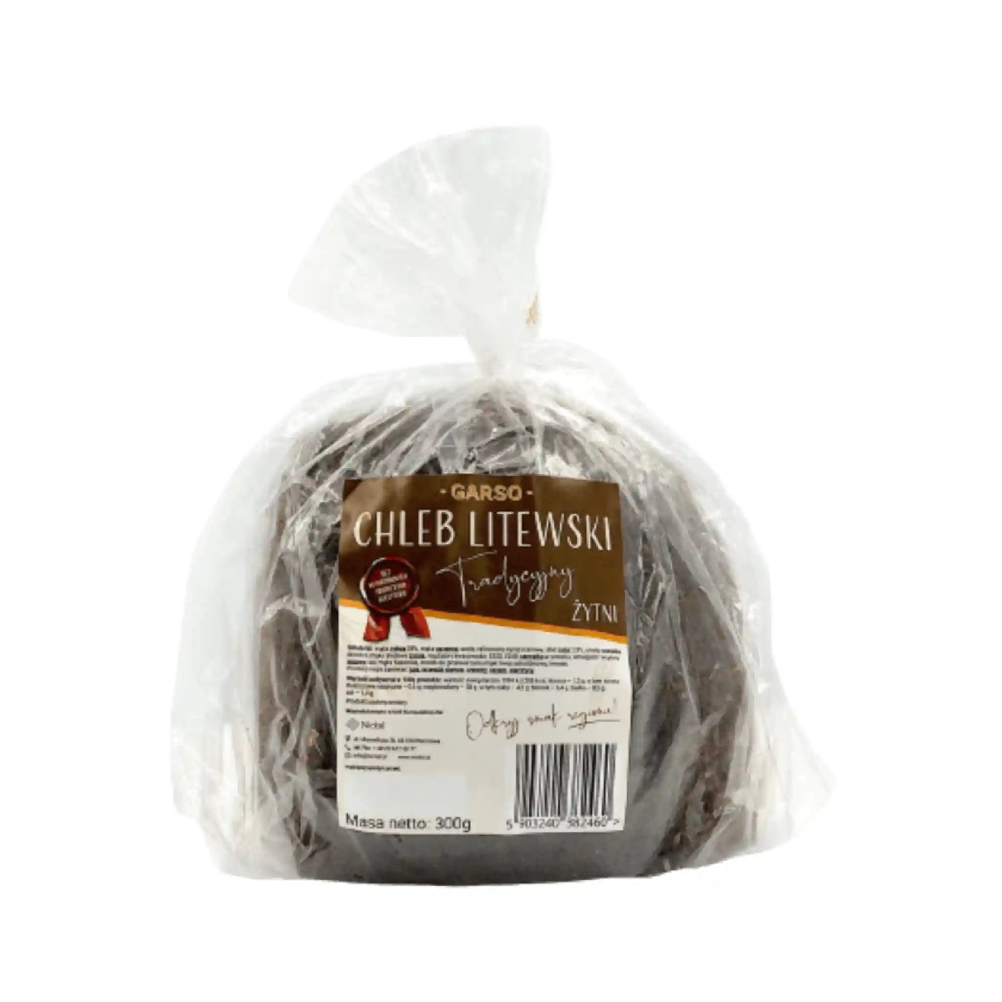 Chleb žitný tradičný "Garso" 300g/16ks