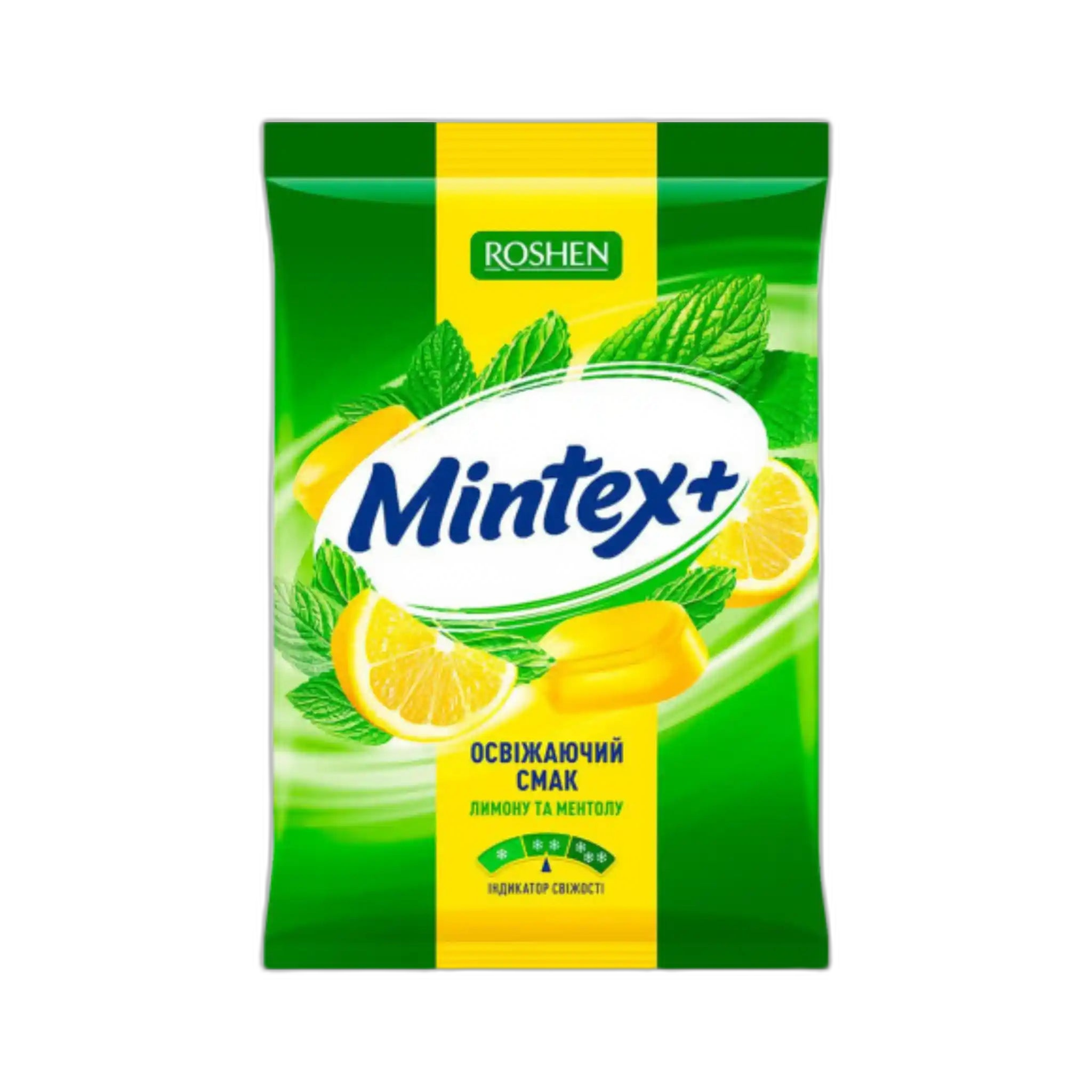 Roshen Bonbóny сucavé "Mintex + Lemon", 140 g/15 ks