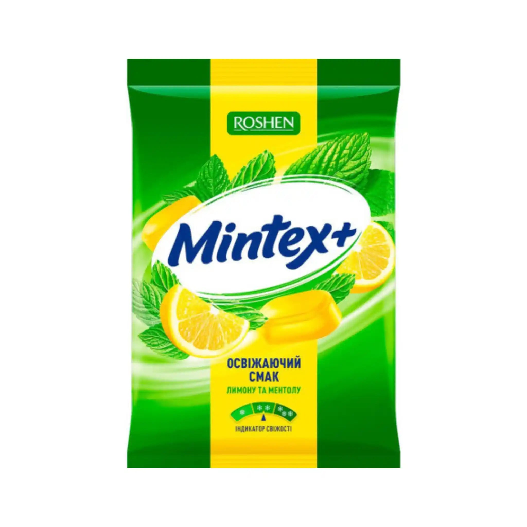 Roshen Bonbóny сucavé "Mintex + Lemon",  140 g/15 ks