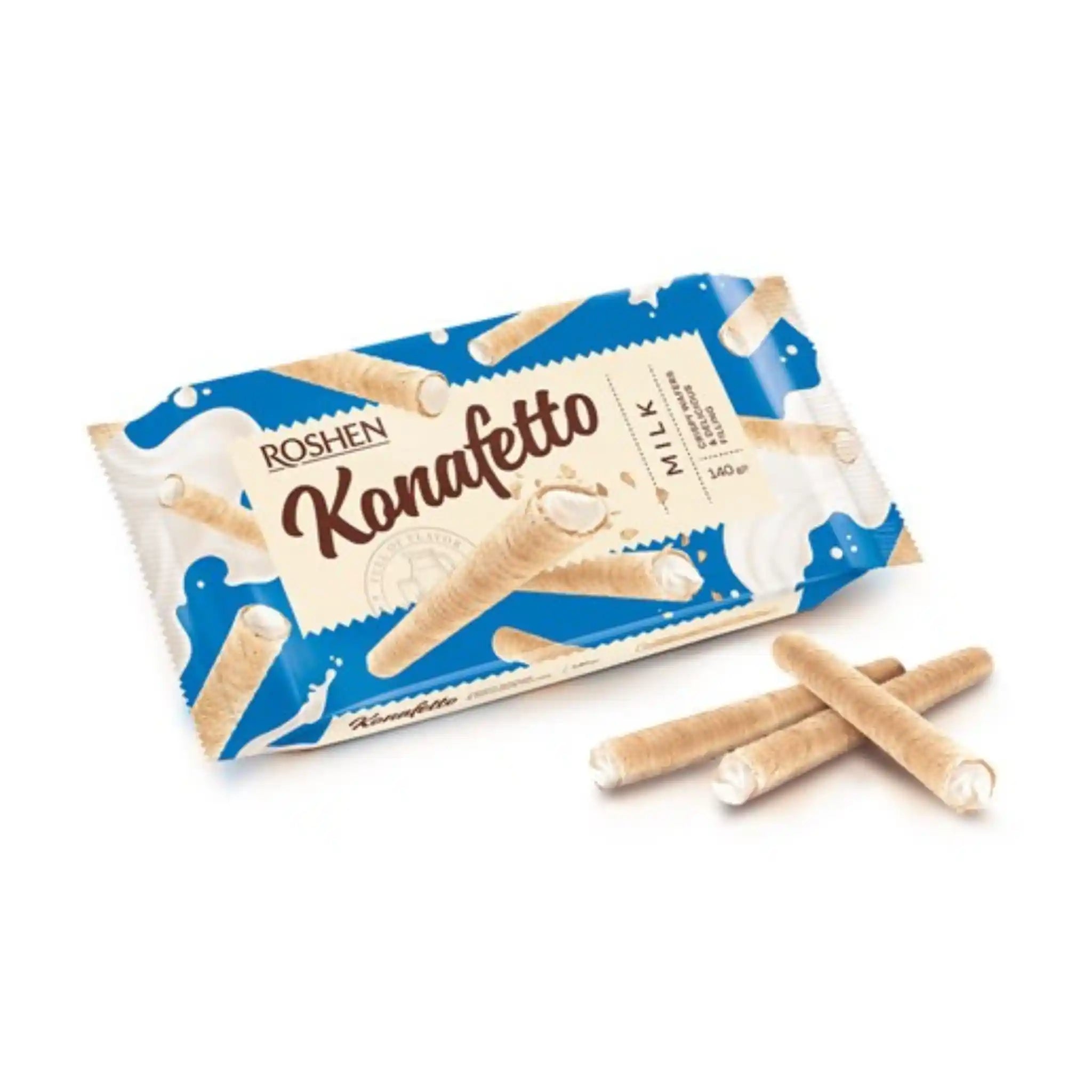 Roshen Oplatké trubičky "Konafetto" mléčné, 140g/15 ks