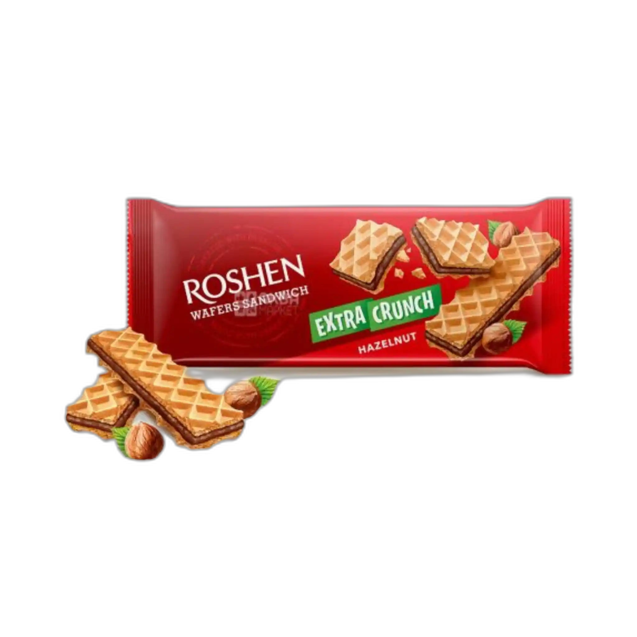 Roshen Oplatké  "Wafers Sandwich Crunch" ořechové, 142g/15 ks