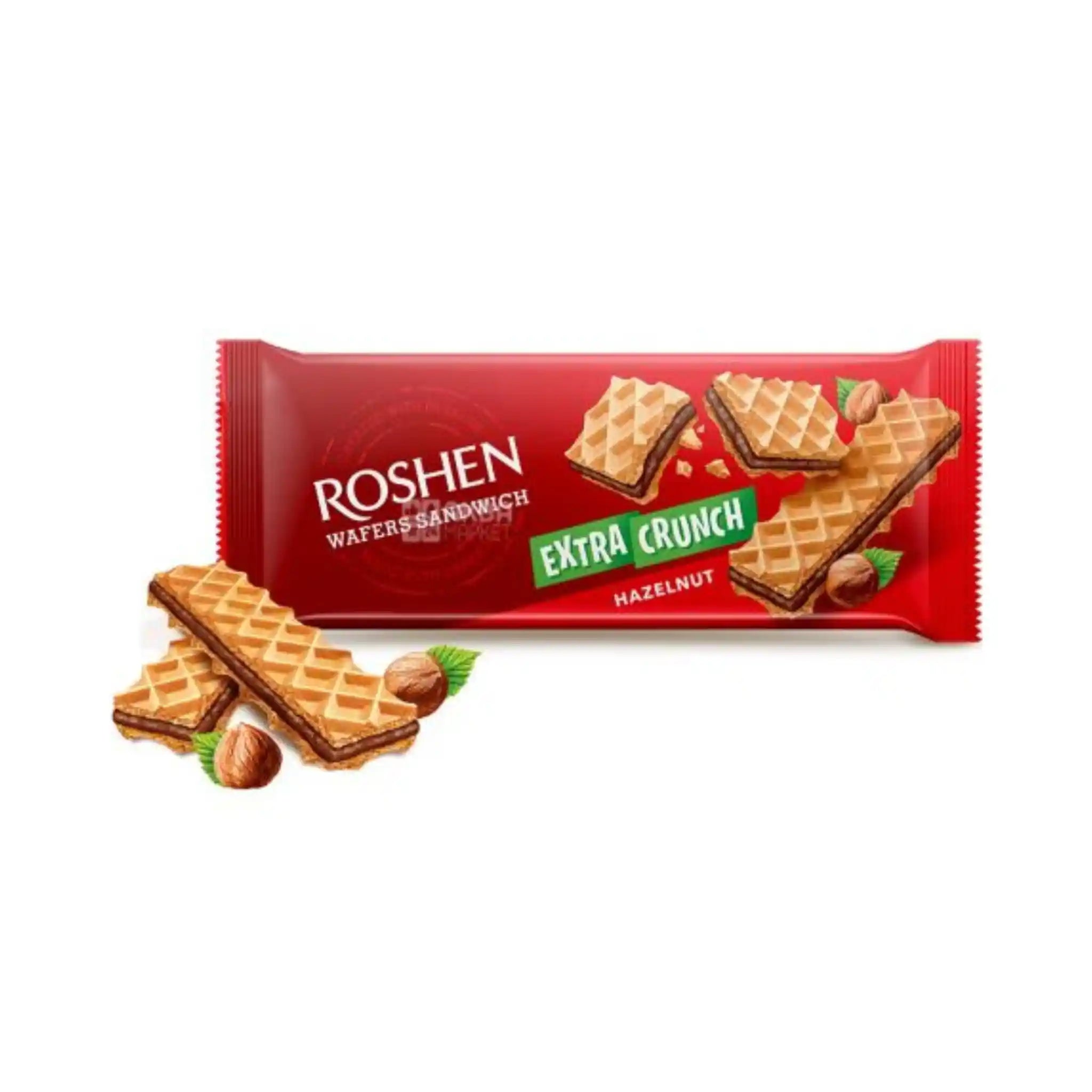 Roshen Oplatké  "Wafers Sandwich Crunch" ořechové, 142g/15 ks