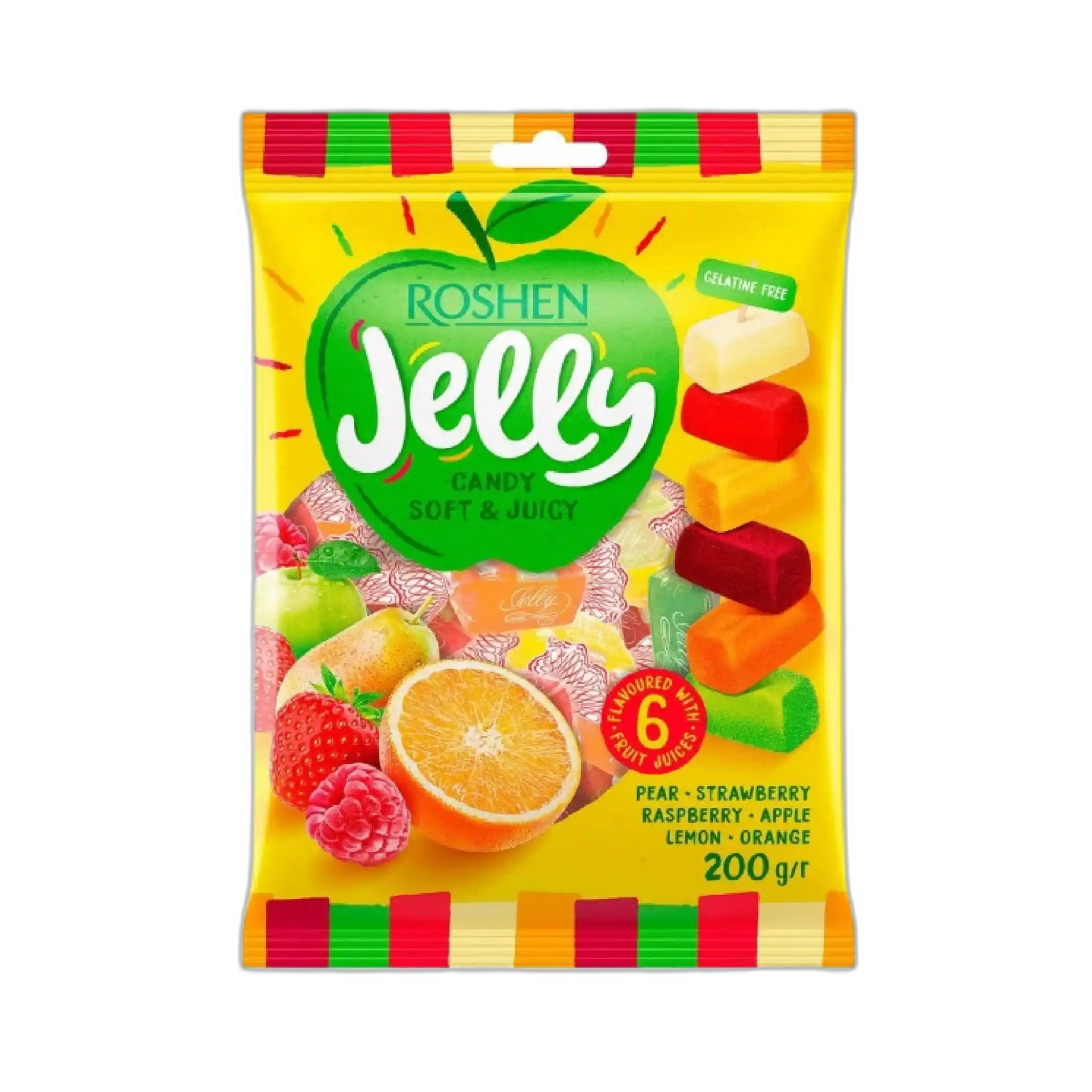 Roshen Želé bonbóny "Jelly" ovocný mix, 200g/13 ks