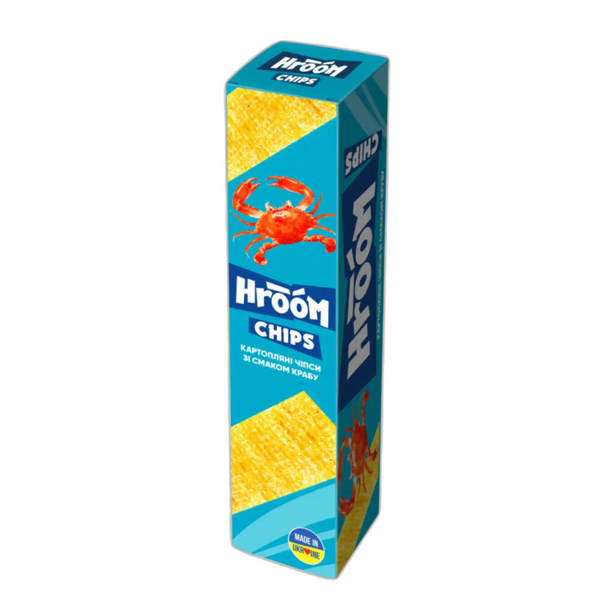 Flint Chipsy destičky "HROOM!" s příchutí kraba, 50g /56 ks