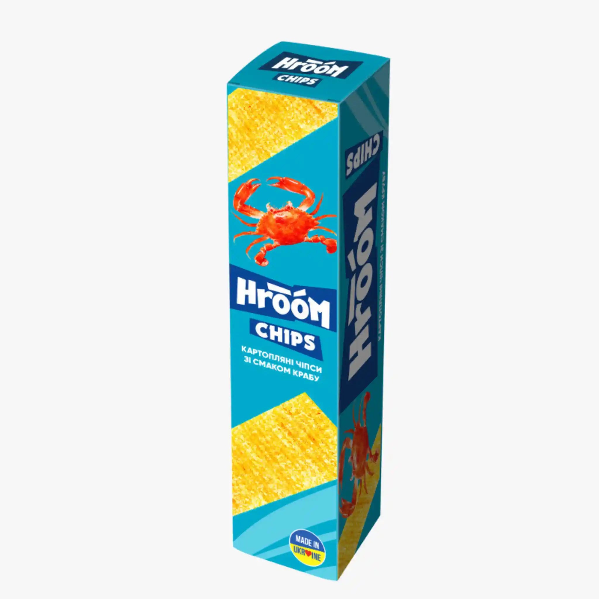 Flint Chipsy destičky "HROOM!" s příchutí kraba, 50g /56 ks