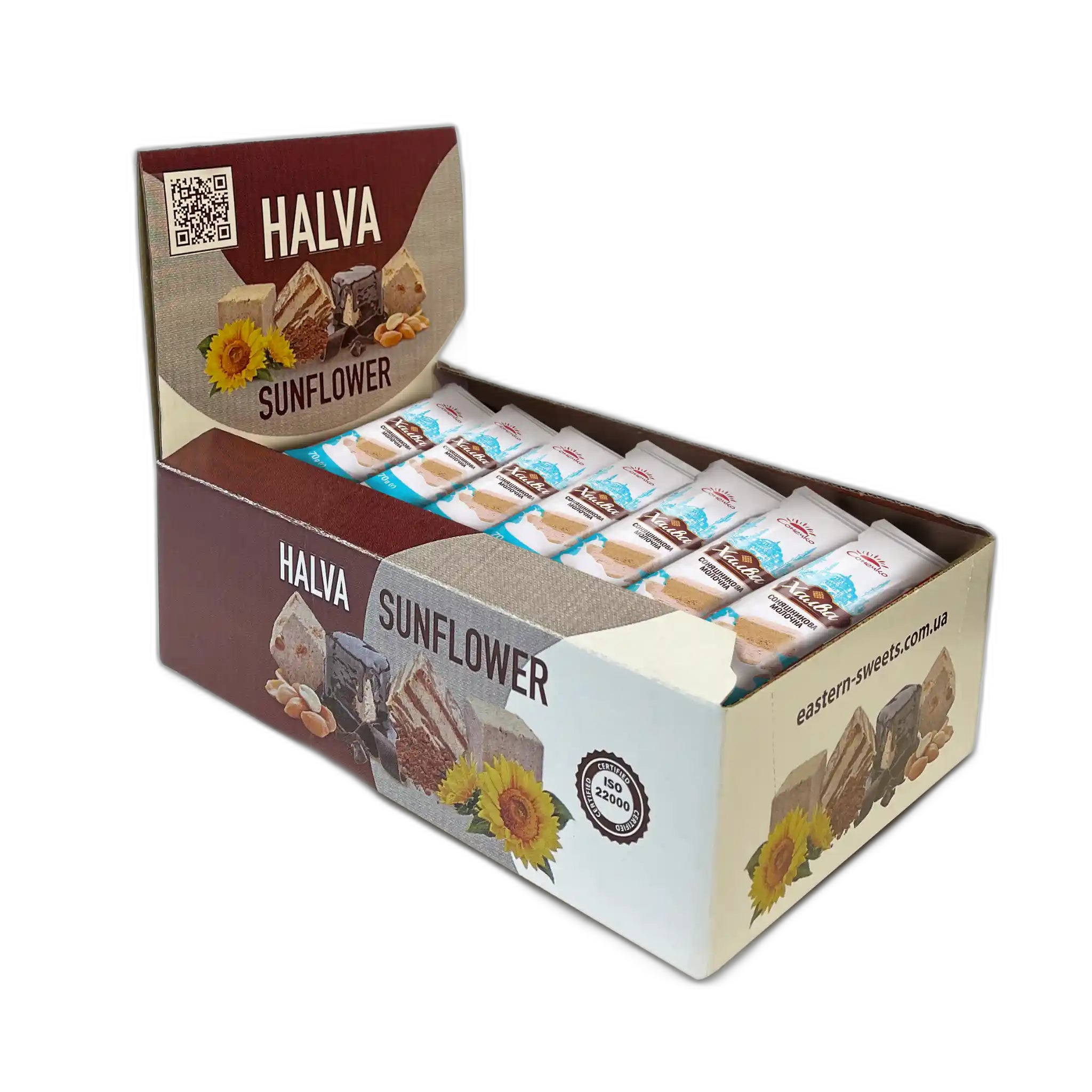 ES Norsu Halva slunečnicová mléčná, show box, 70 g/25 ks