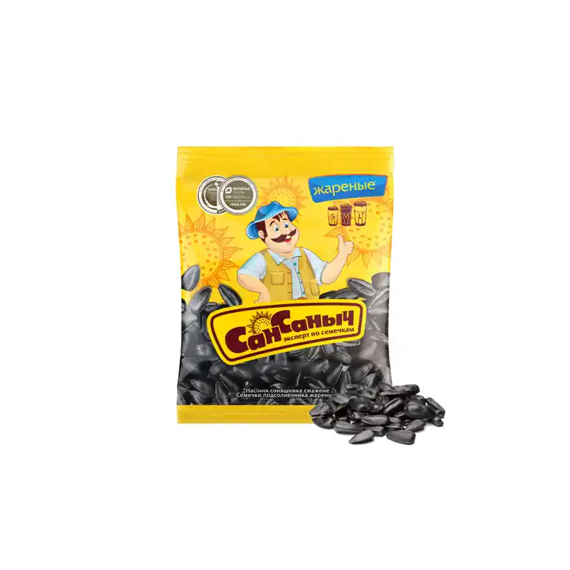 San Sanyč Slunečnicová semínka neloupaná pražená, 285g/18ks