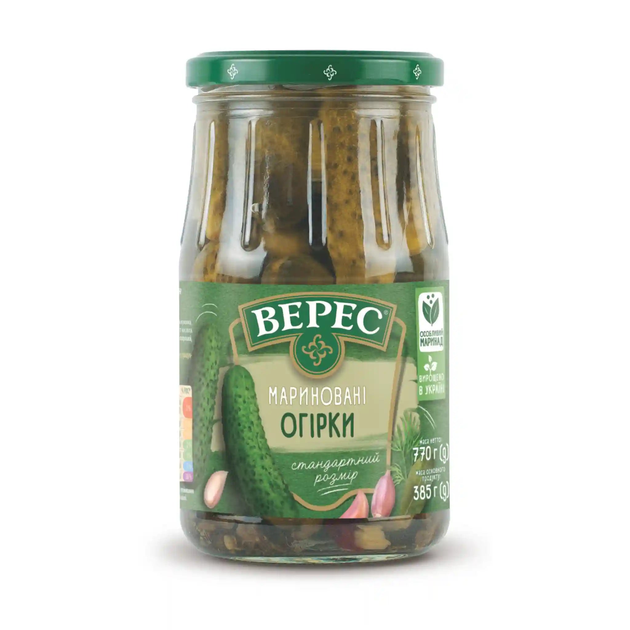 TM Veres Marinované okurky, 770g/ 8ks