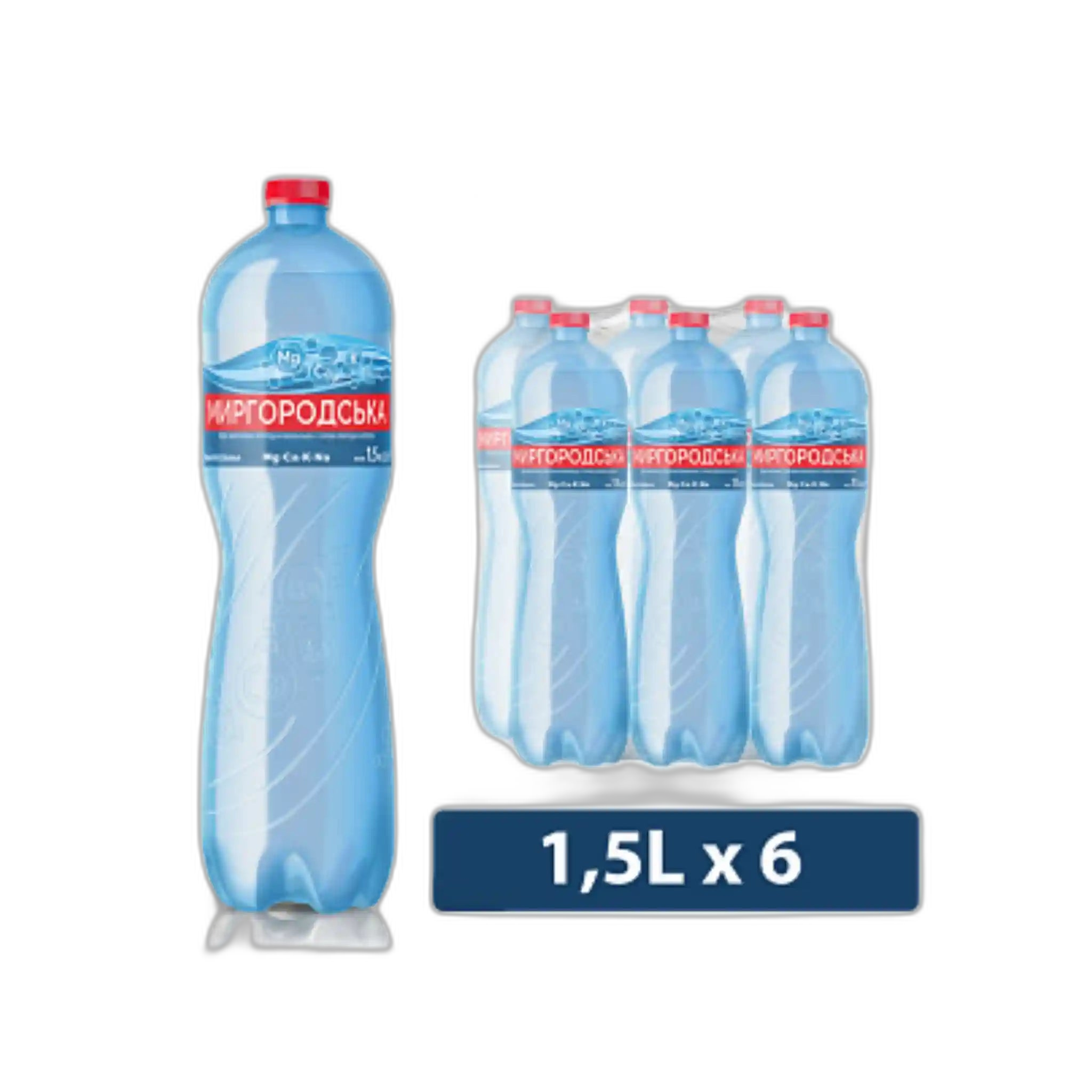Myrgorodska Přírodní minerální voda perlivá, 1,5l/6ks