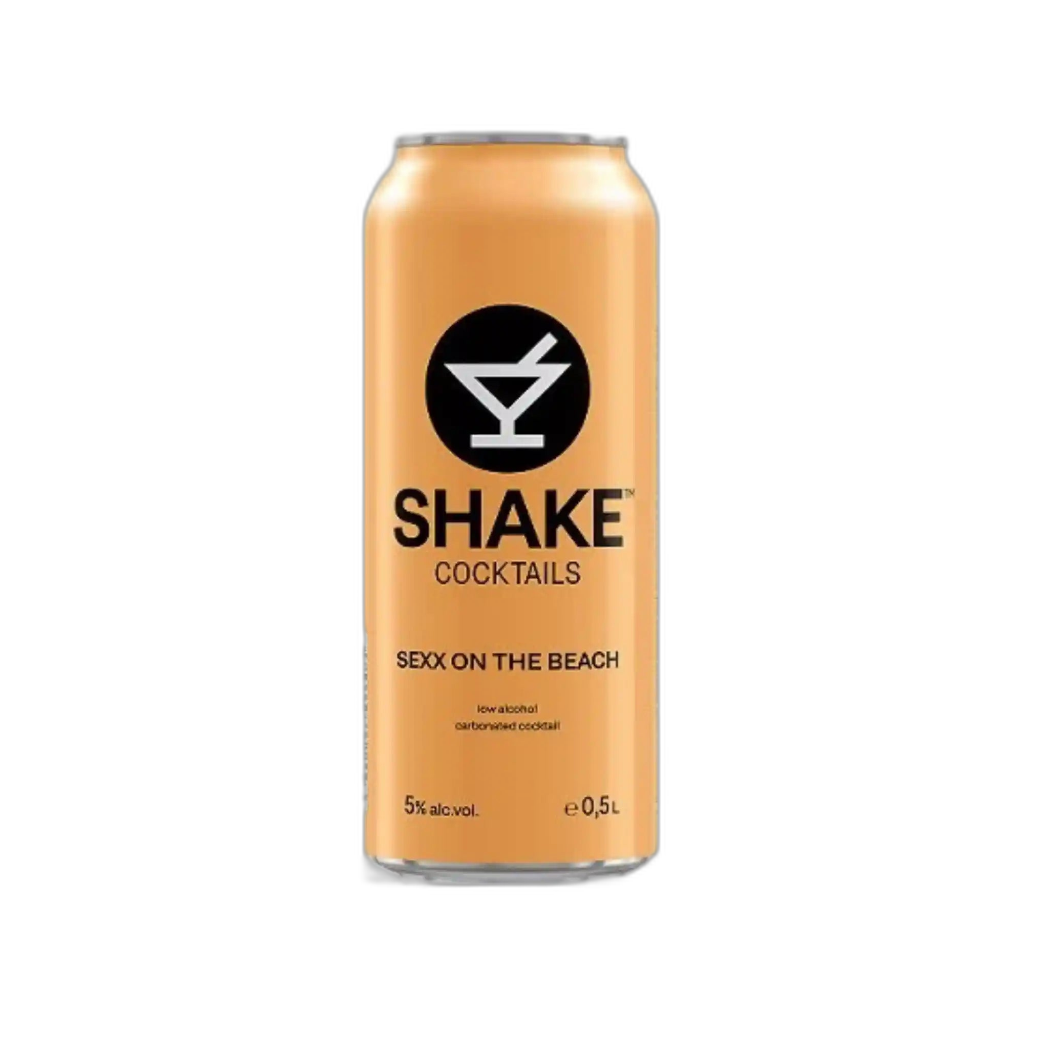 Shake cocktails "Sex on the beach" nízkoalkohol.nápoj 5% alc., plech 500ml /24ks