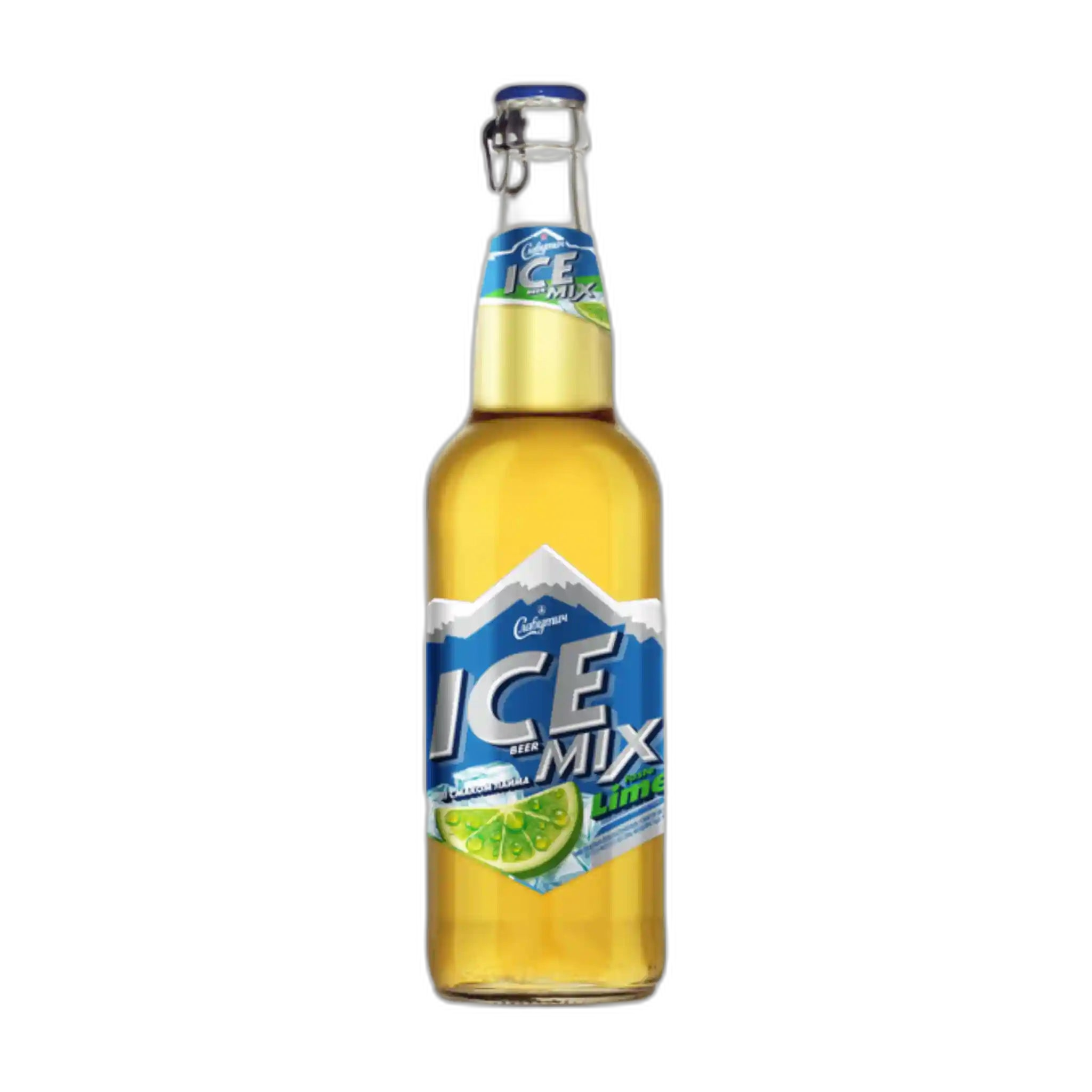 Carlsberg Pivo "Slavutych Ice Mix Lime", plato 12°, alл. 3,5 %, 0,5 L /sklo 20 ks