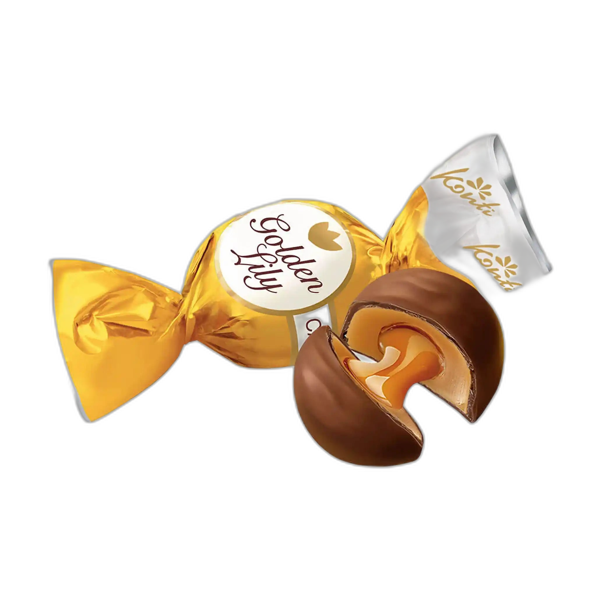 Konti "Golden Lily" bonbony karamelové, 1kg/7ks