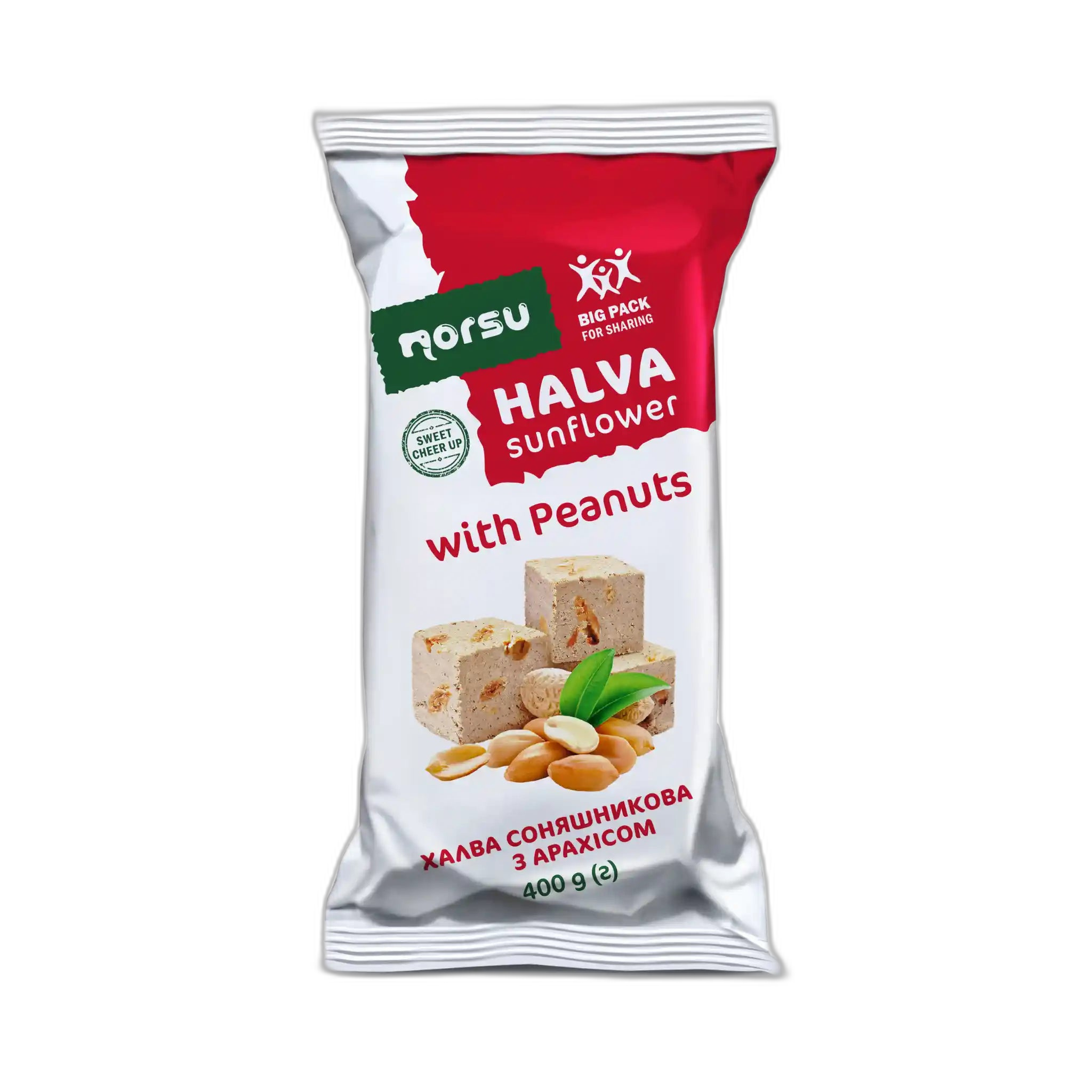 ES Norsu Halva slunečnicová s arašídy, 400 g/12 ks