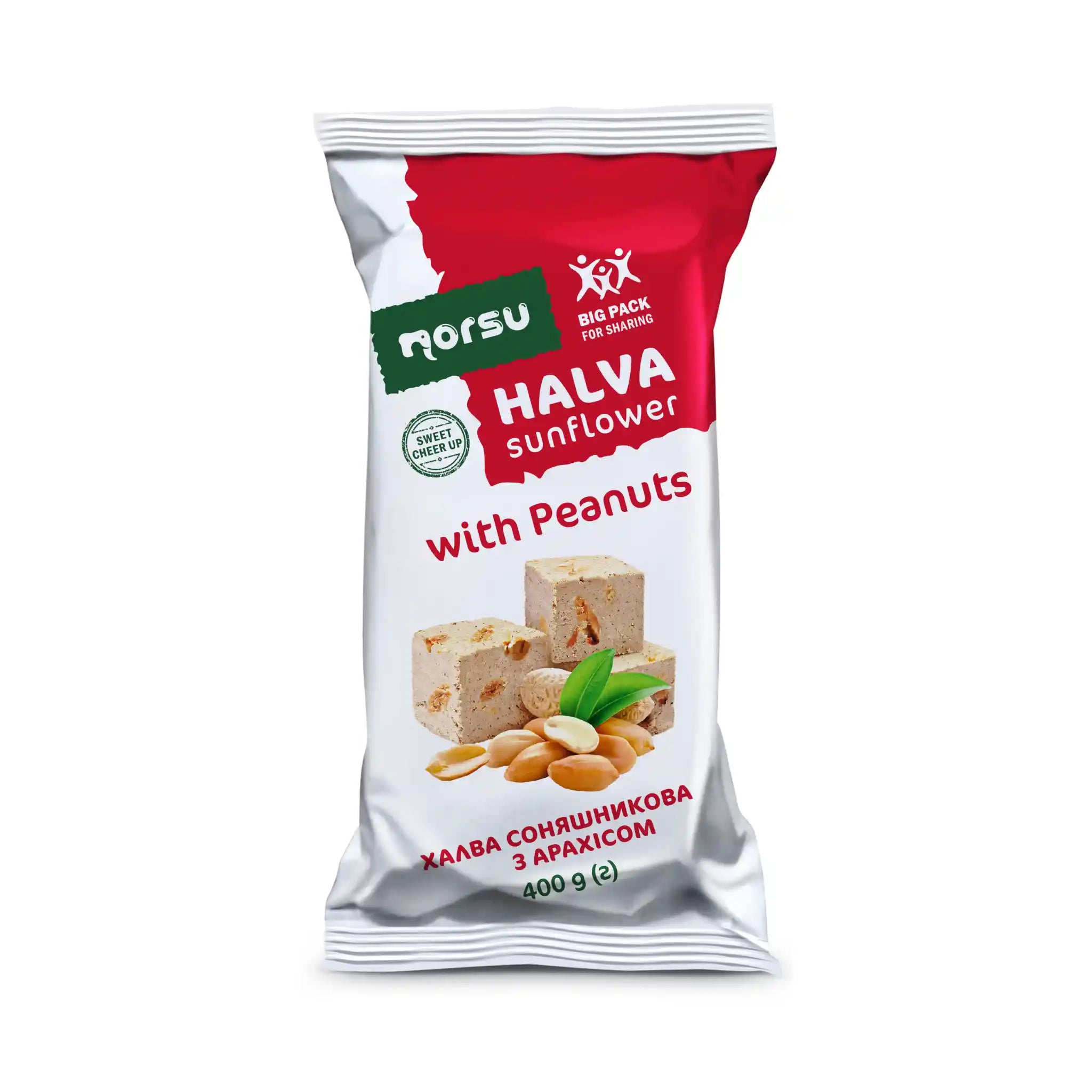 ES Norsu Halva slunečnicová s arašídy, 400 g/12 ks