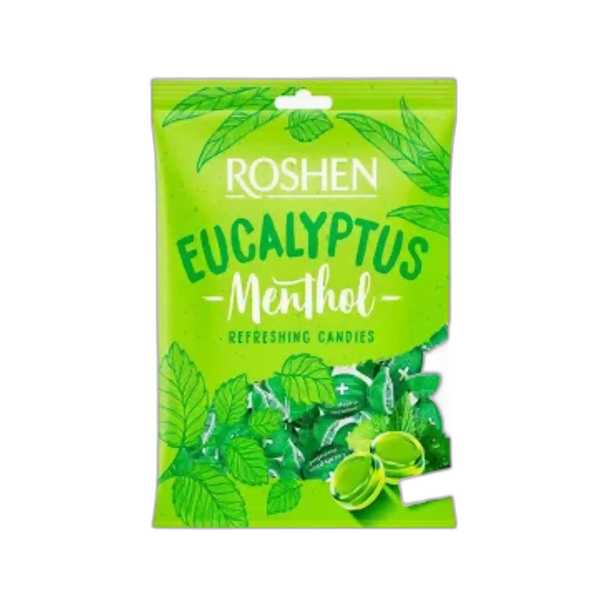 Roshen Bonbóny сucavé "Eukalyptus s mentolem", 200g/12ks