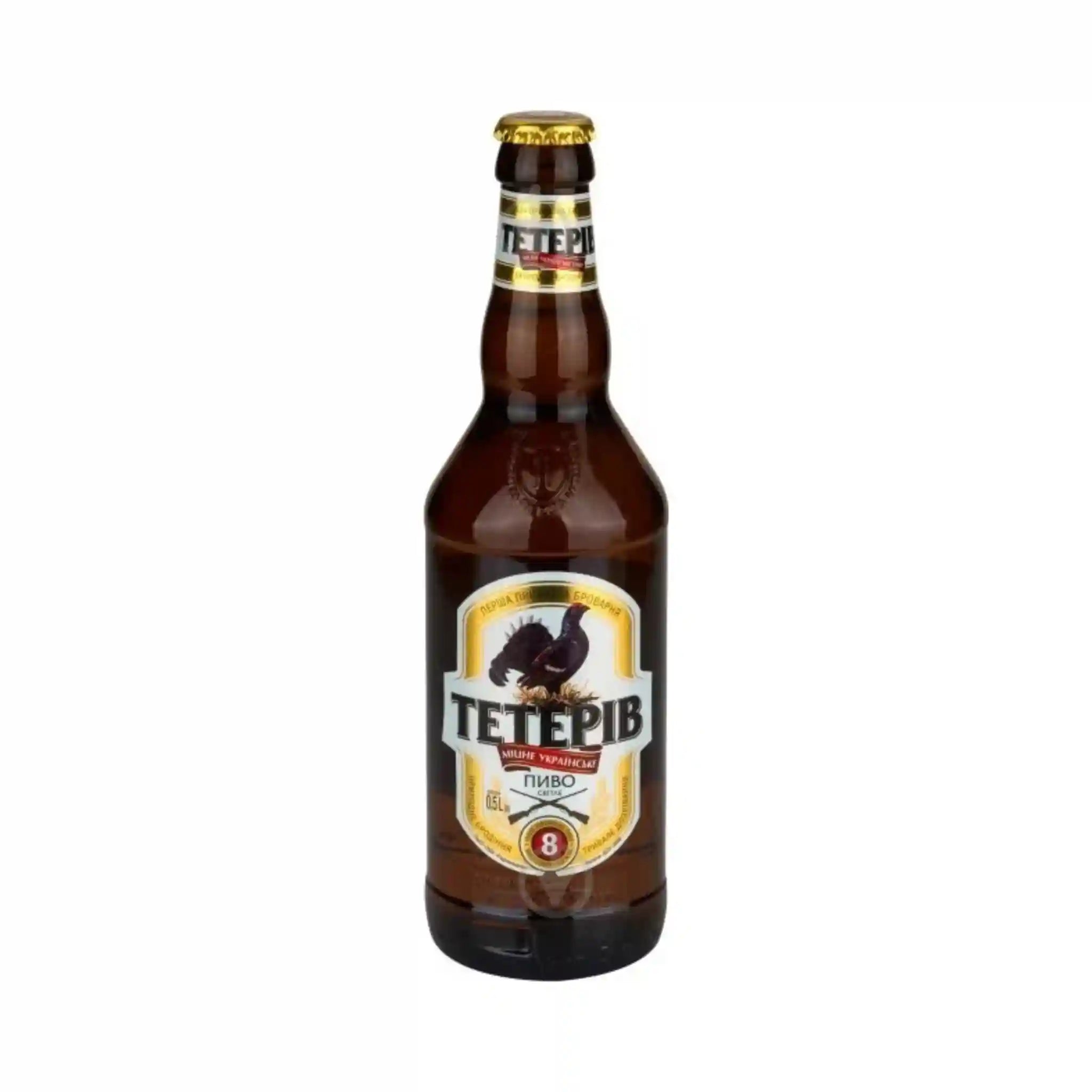 PPB Pivo Svetlé "Teteriv", plato 15°, alл.7 %,  sklo 0,5l/20ks