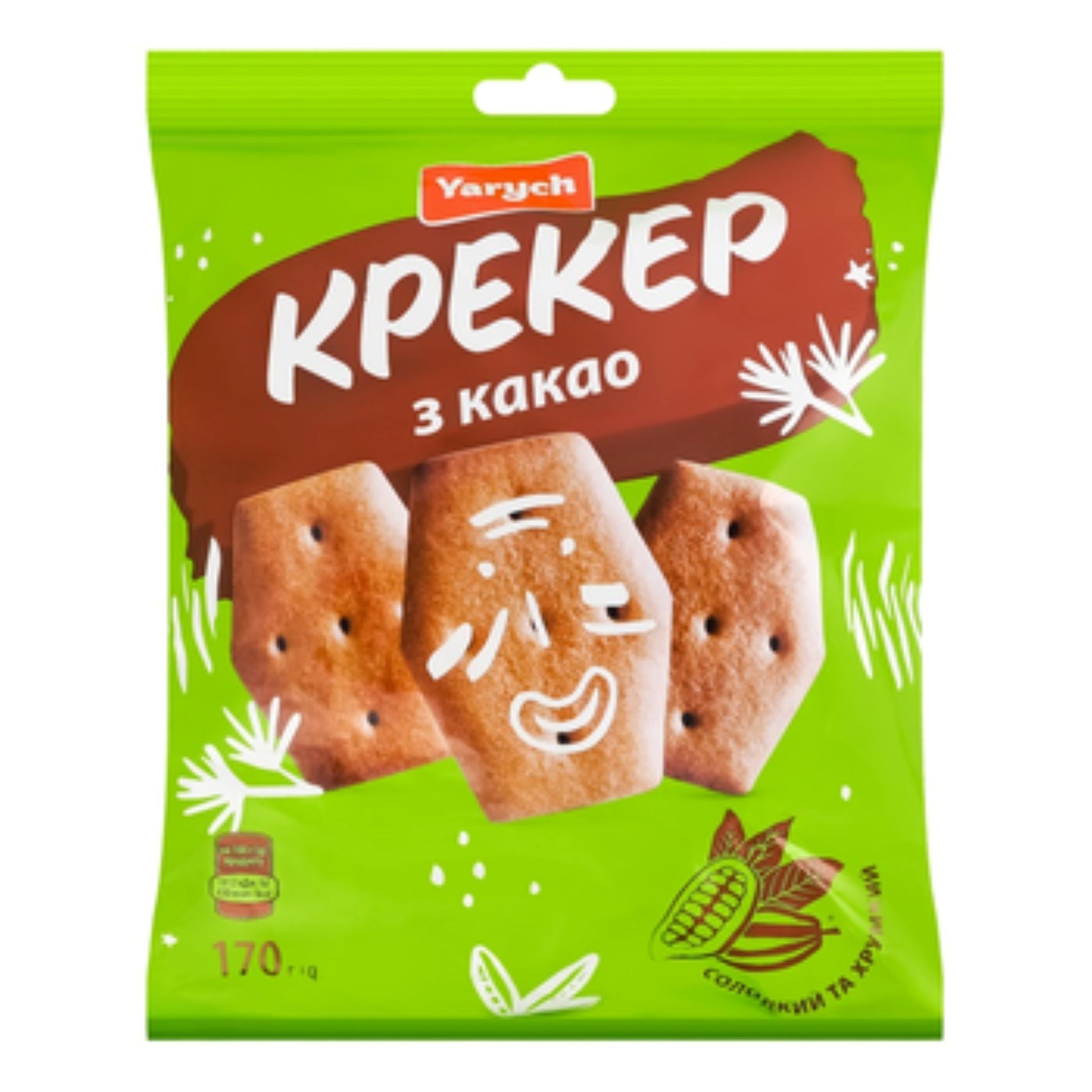 Yarych Krekry s kakaem , 170g/21ks