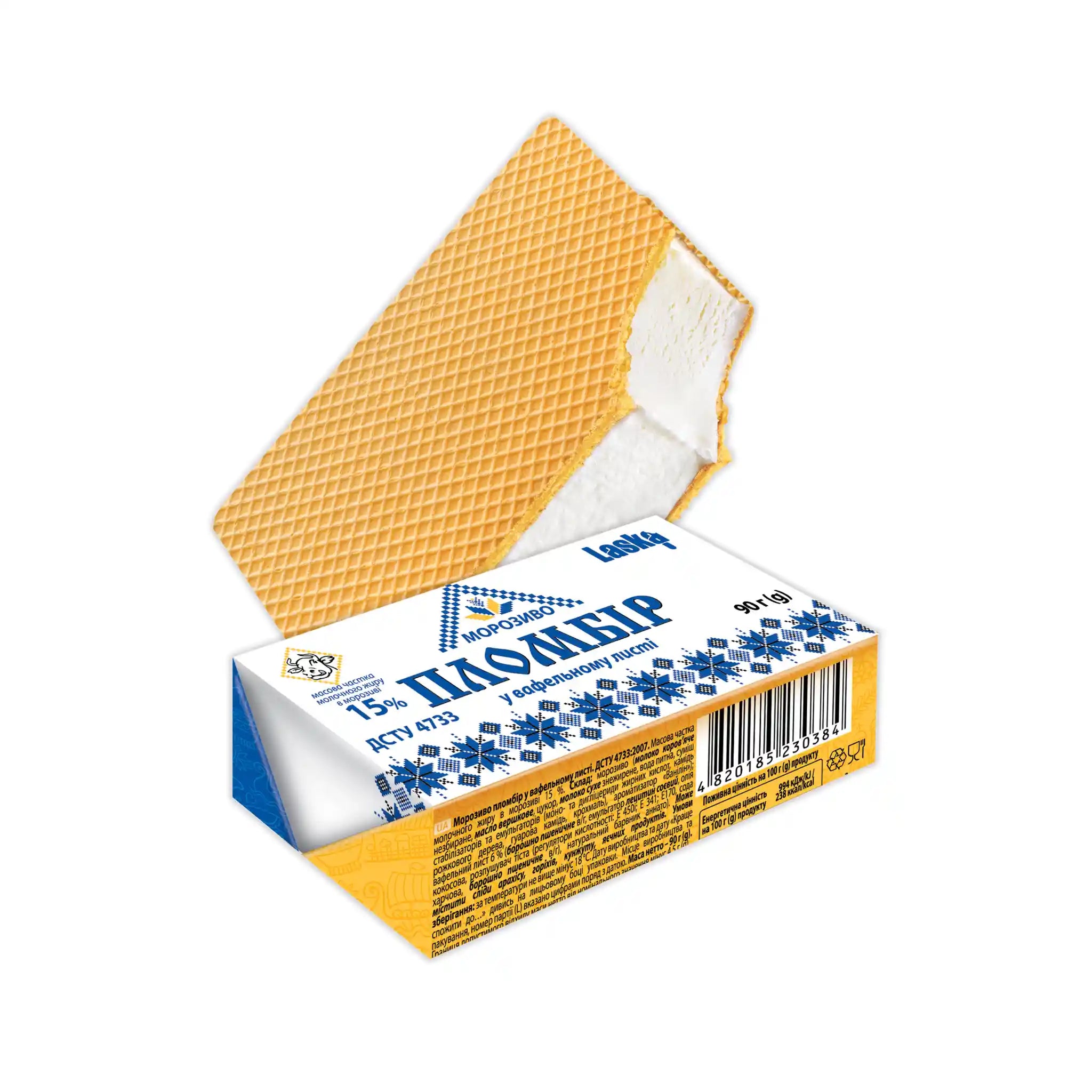 Las Zmrzlina "Real plombir" 90g/27ks