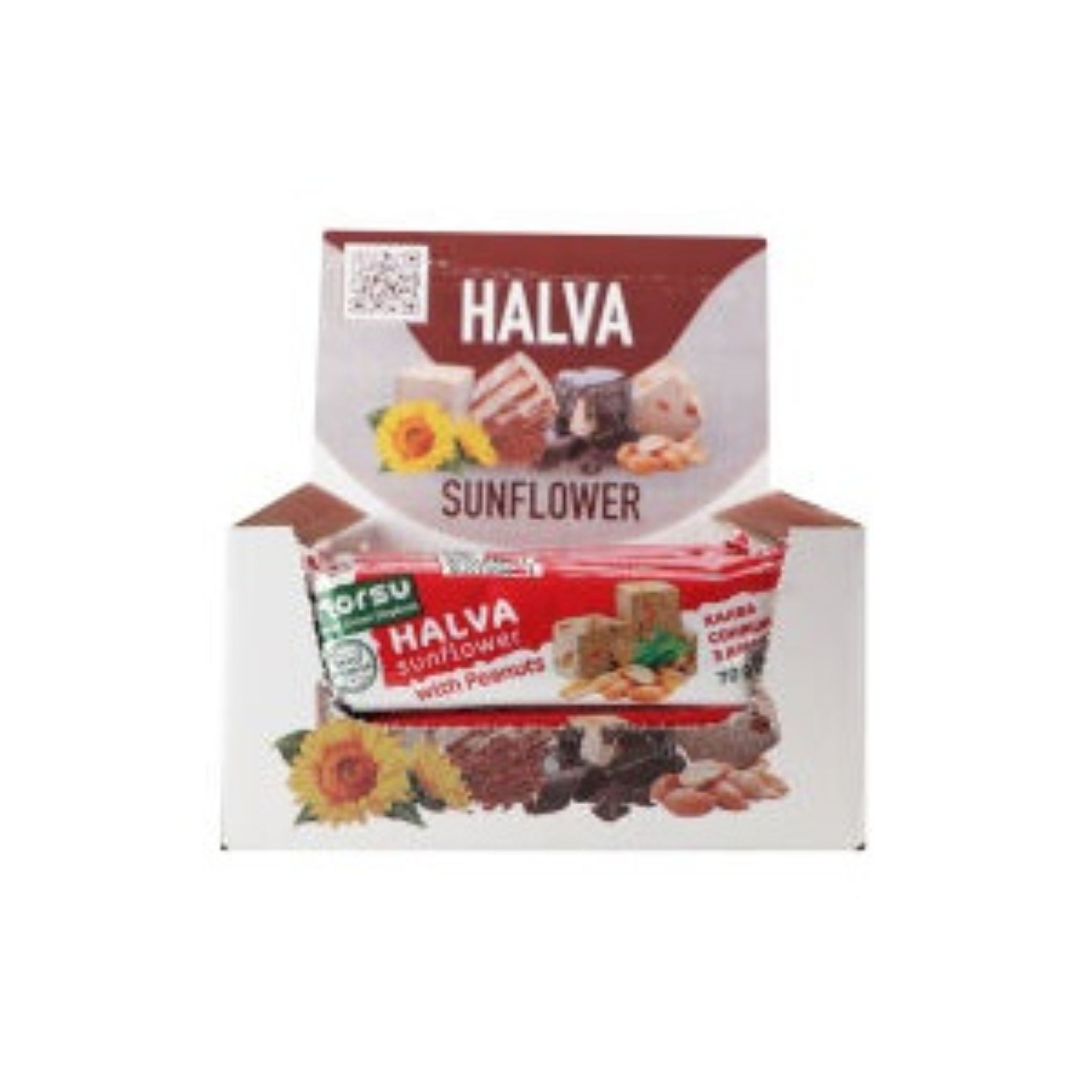 ES Norsu Halva slunečnicová s arašidy, show box, 70 g/25 ks