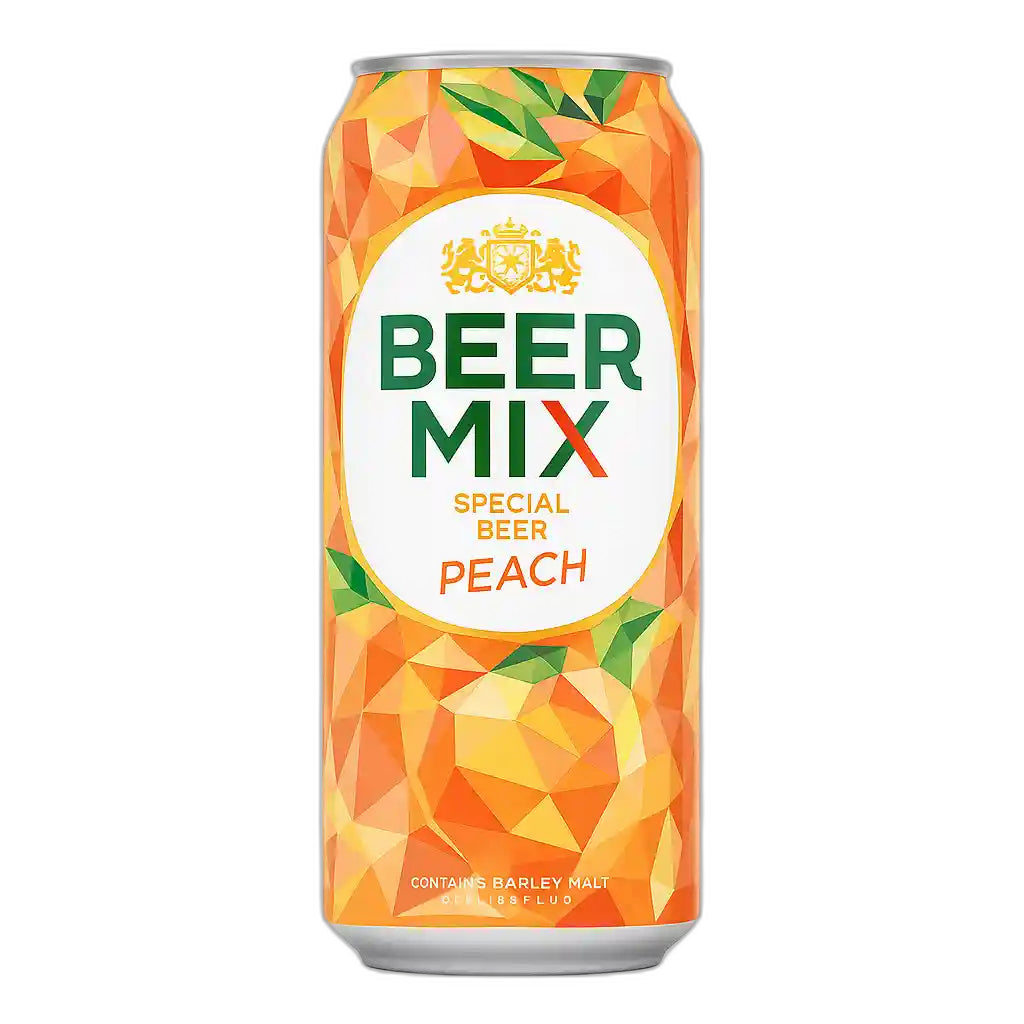Obolon  Pivo "Beermix Broskve" alc.2,5%, plato 12°, 0,5 L plech/24ks