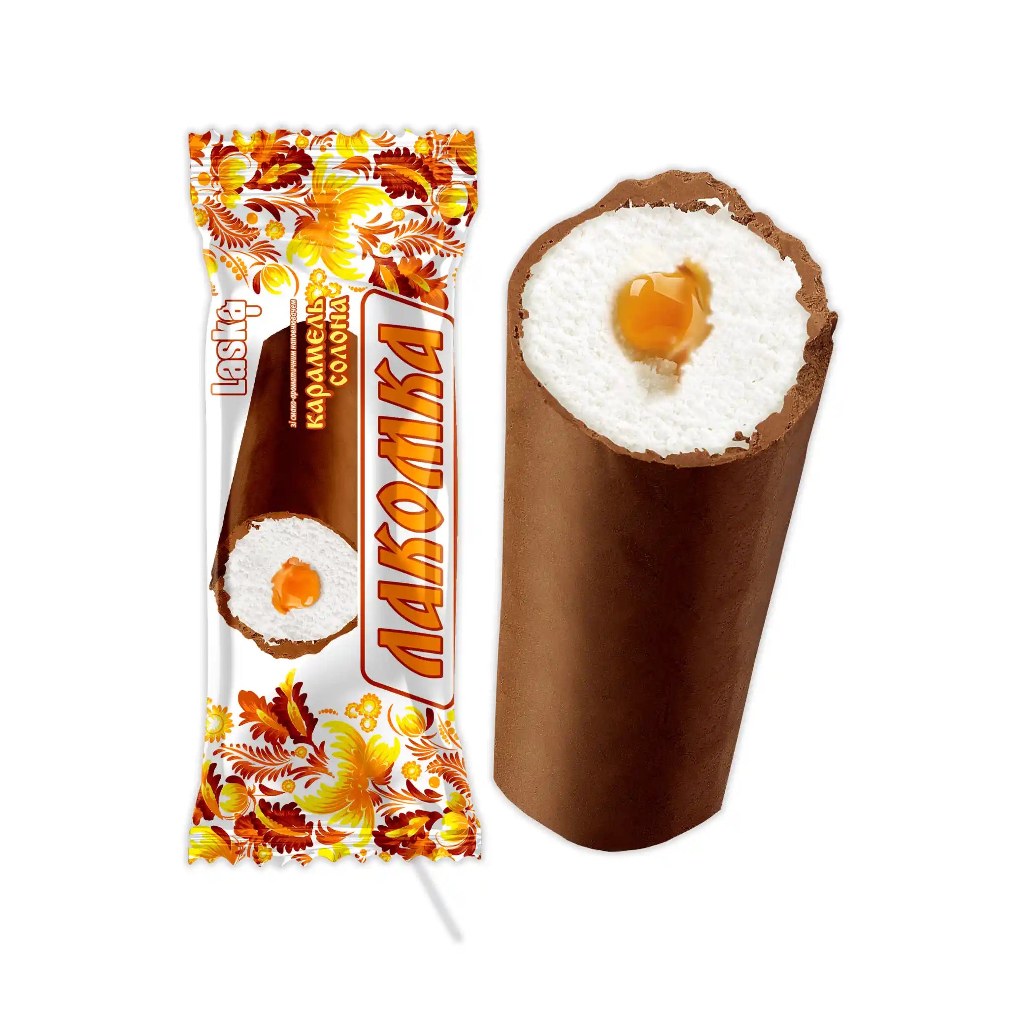 Laska Zmrzlina „Lakomka“ se slaným karamelem, 100 g/30ks