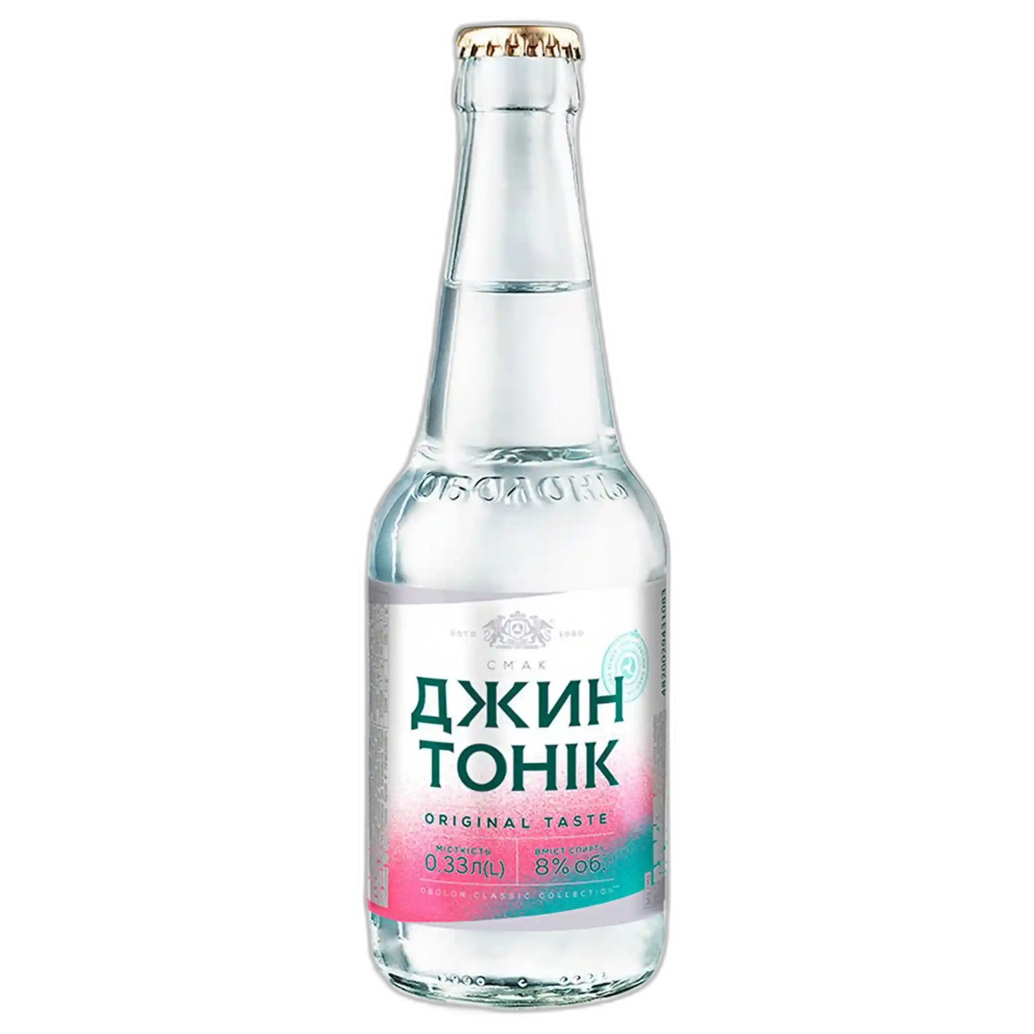 Obolon "Taste Gin Tonic", alc.8%, sklo, 0,33 L/12ks