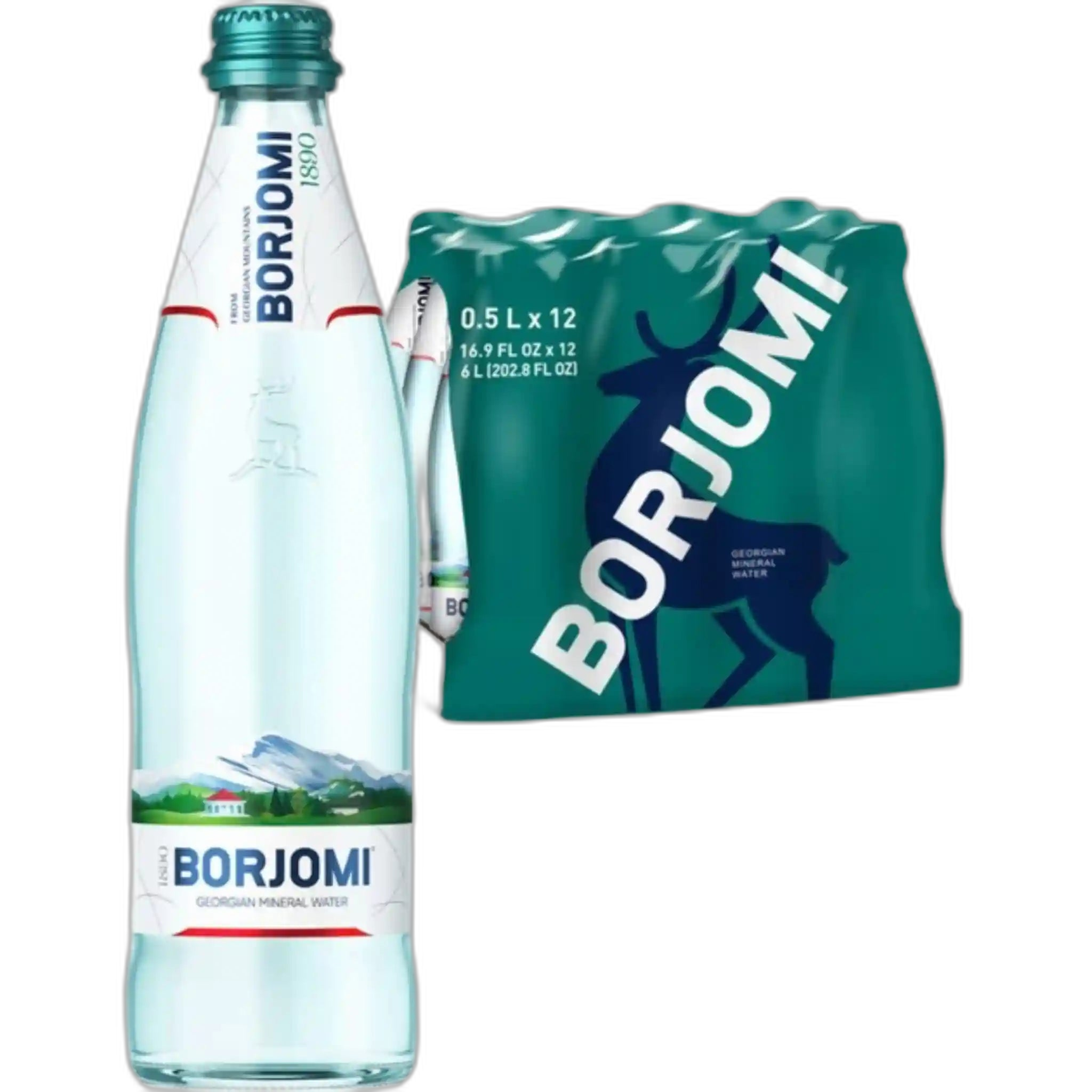 Borjomi Minerální vodá, 0,5L sklo/12ks