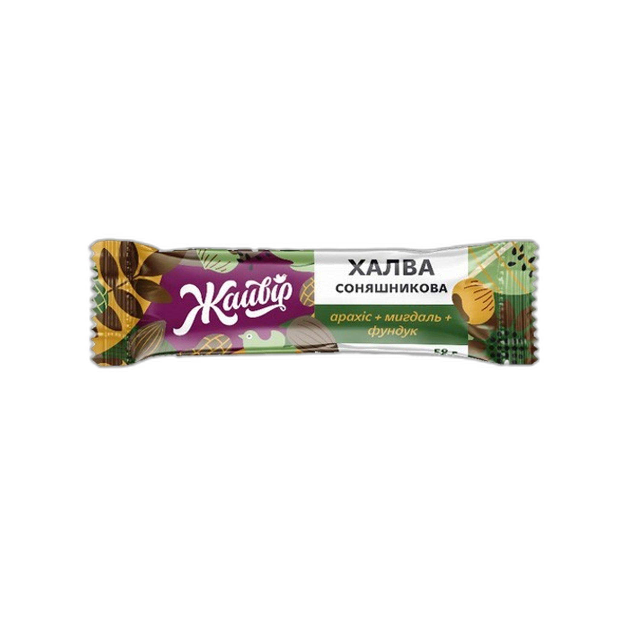 Jaivir Slunečnicová chalva „Oříškový mix“ (tyčinka), 58 g /28ks