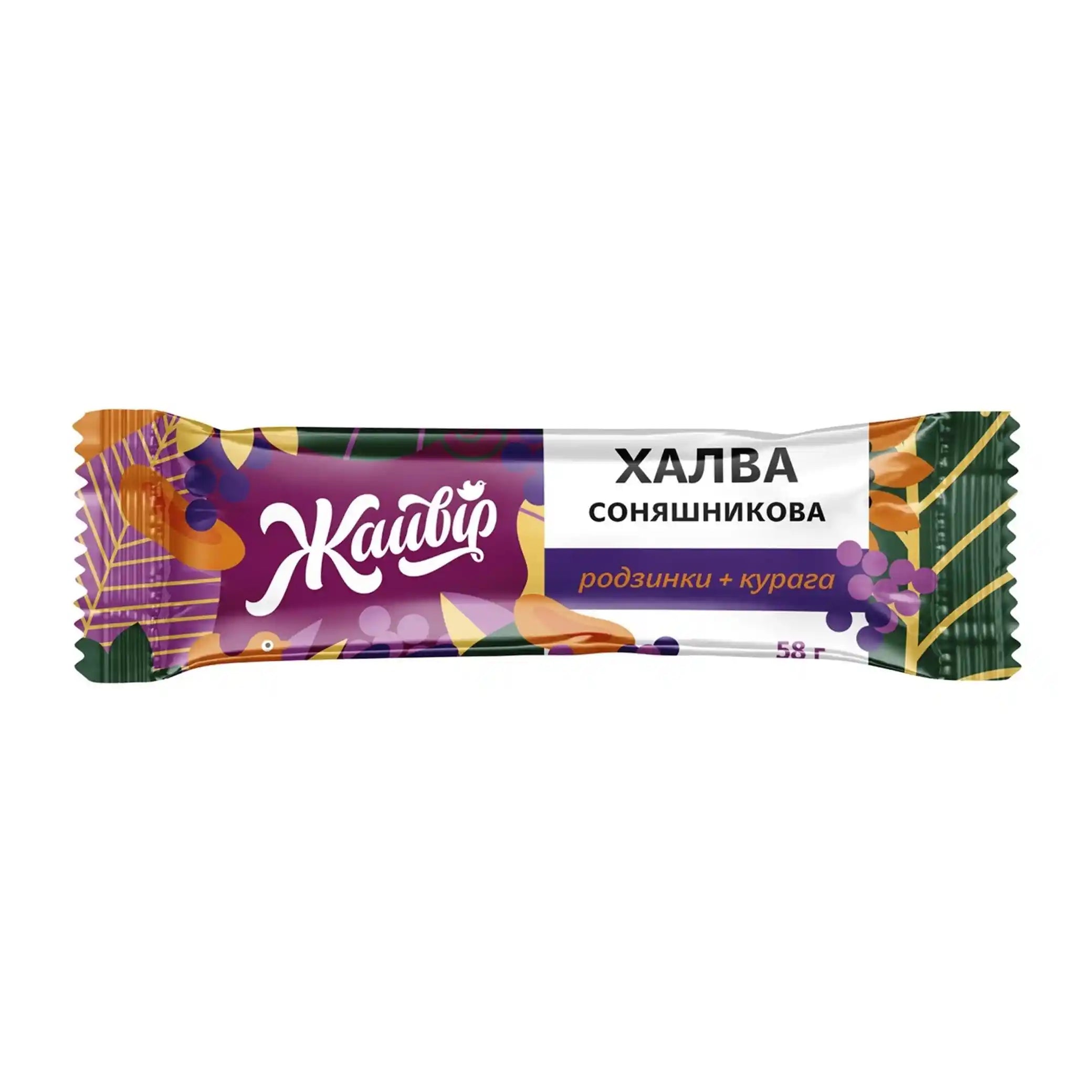 Jaivir Slunečnicová chalva „Ovocný mix“ (tyčinka), 58 g /28ks