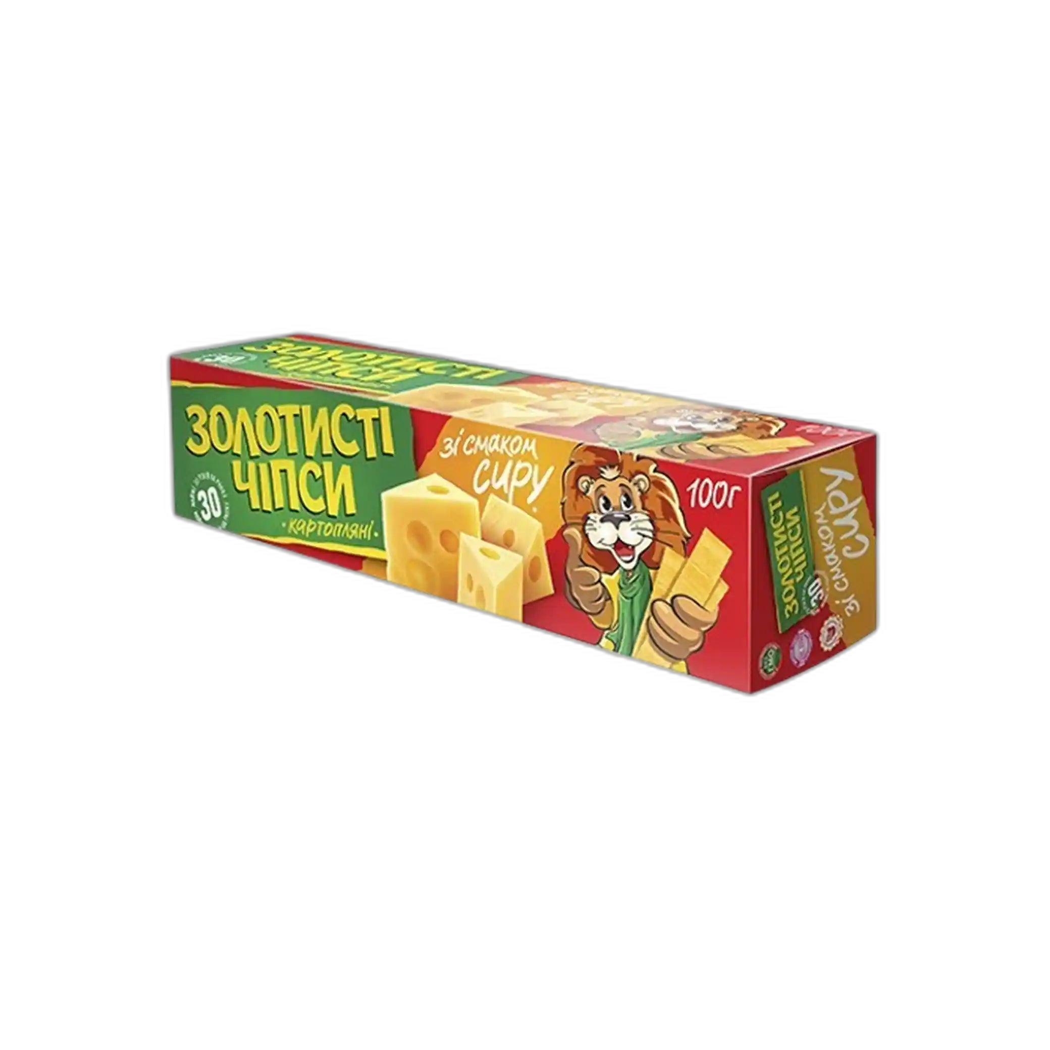 Jaivir Chipsy „Zlatavé“ s příchutí sýra, 100 g/24ks