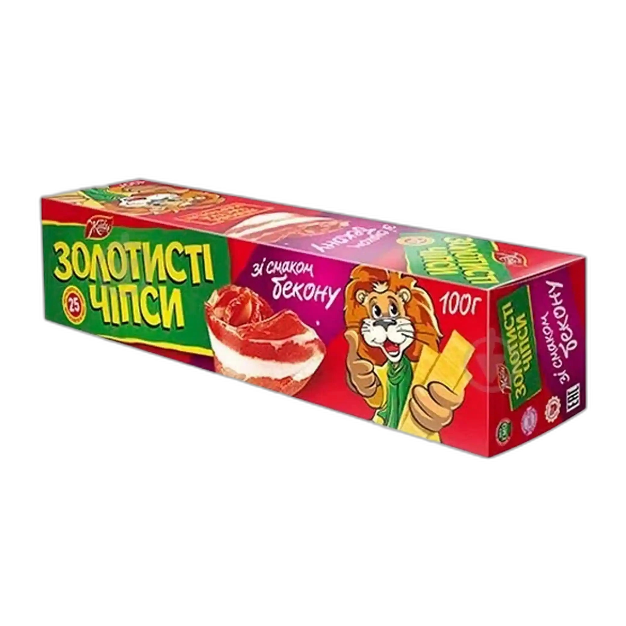 Jaivir Chipsy „Zlatavé“ s příchutí slaniny (bekon), 100 g/24ks