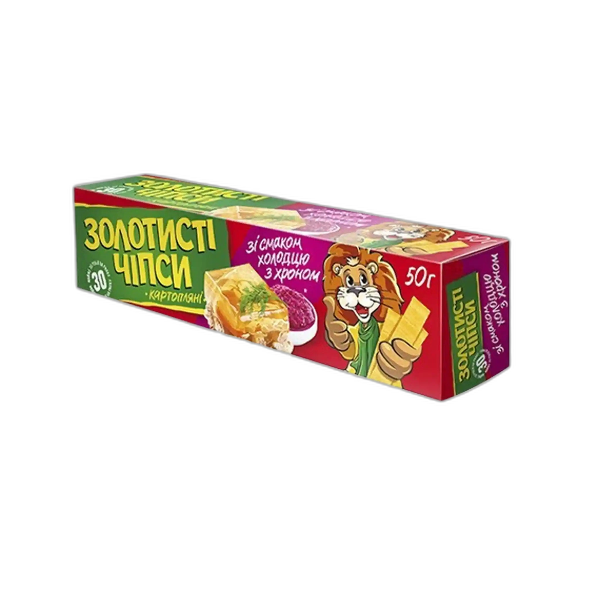 Jaivir Chipsy „Zlatavé“ s příchutí sulcu s křenem, 50 g/33ks
