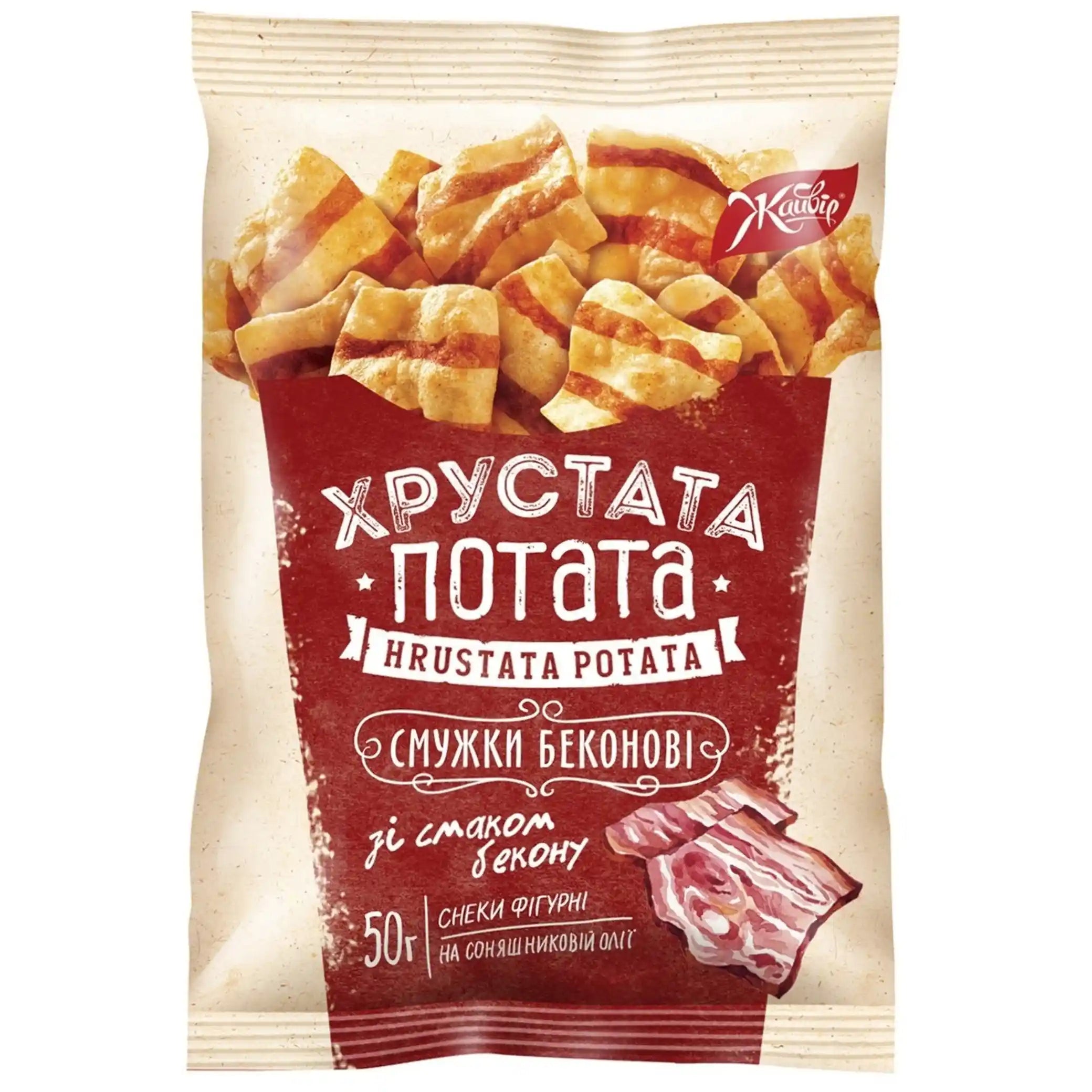 Jaivir „Slaninové proužky“ s příchutí slaniny (bekon), 50 g/20ks