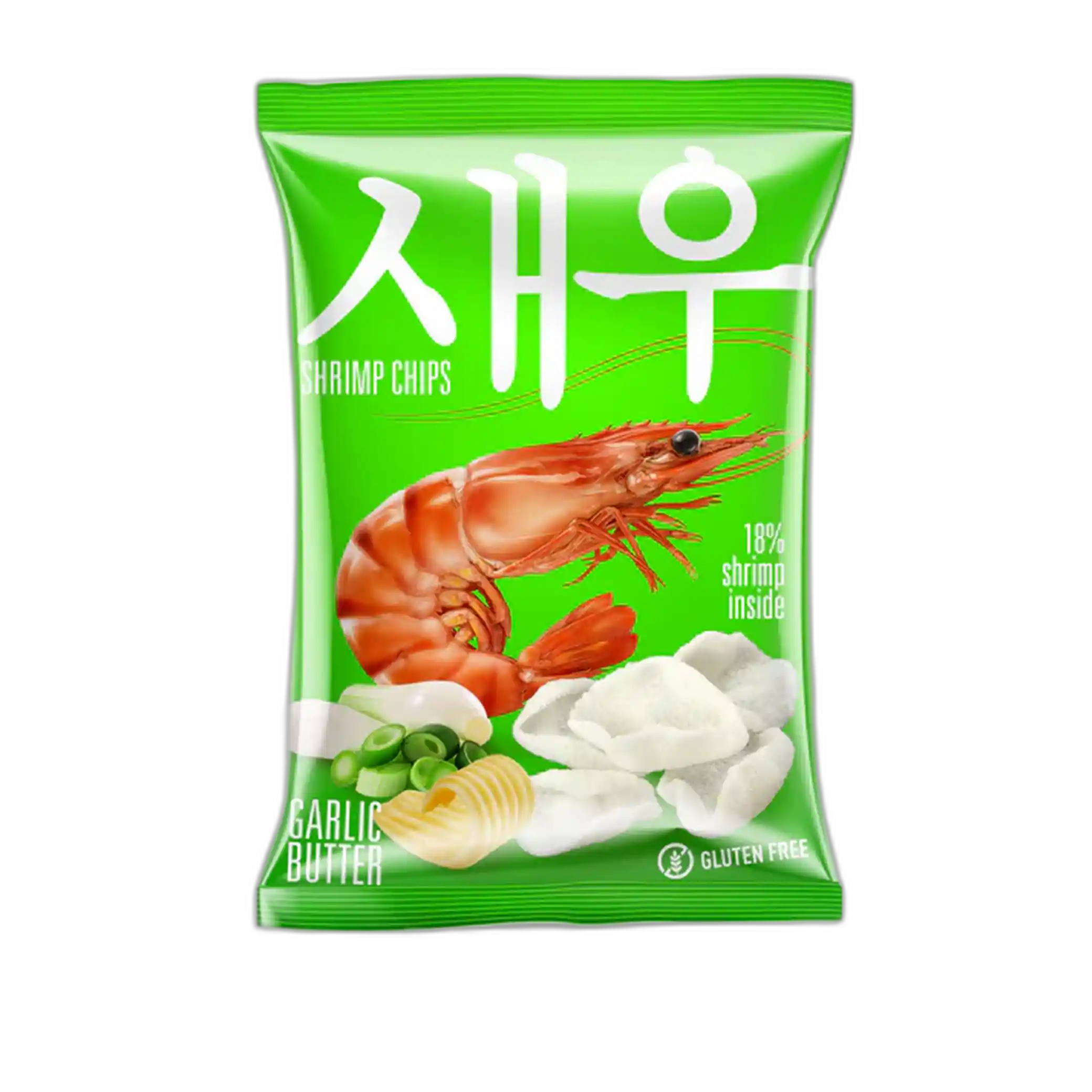Shrips Krevetové chipsy s česnekovým máslem, 50g /10 ks