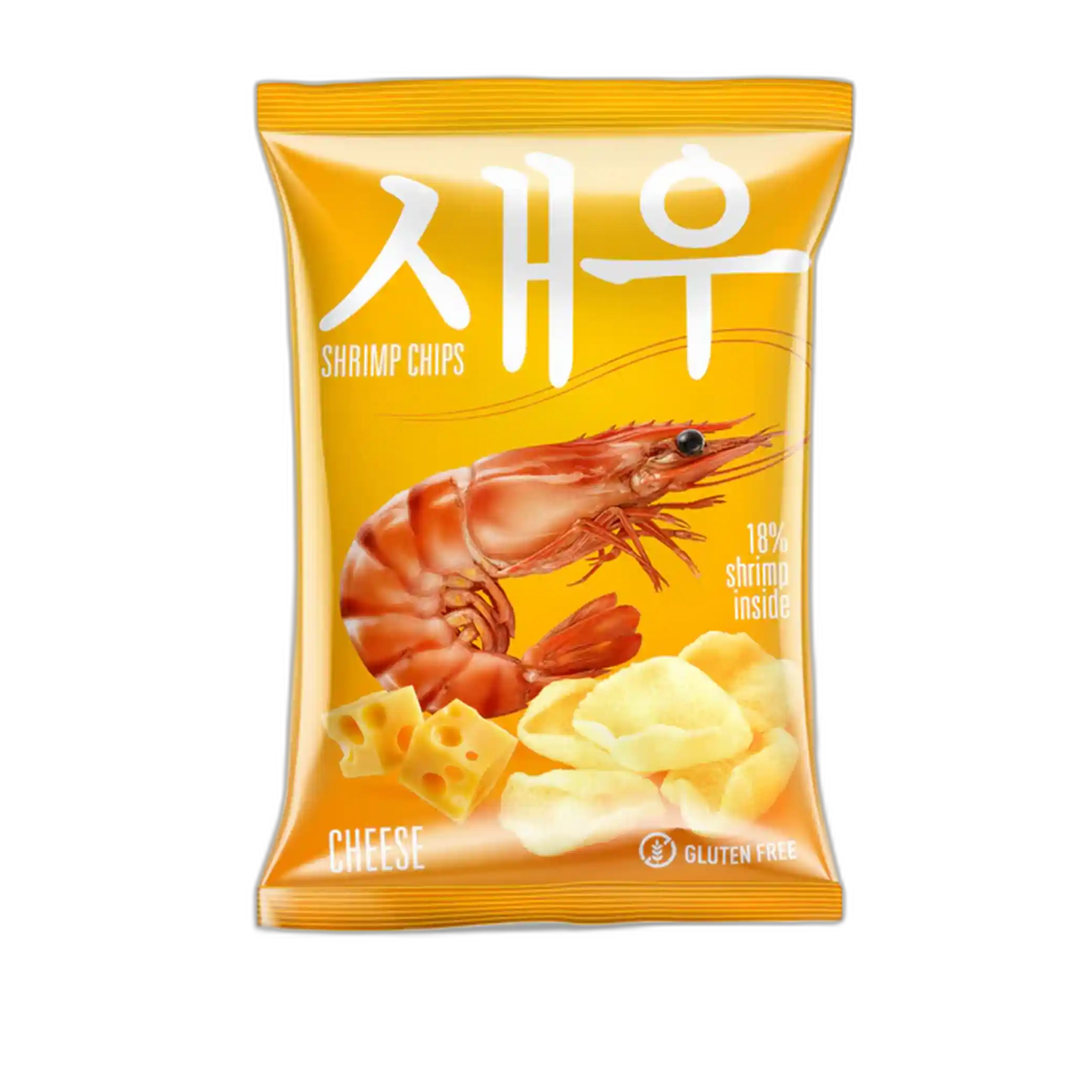 Shrips Krevetové chipsy se sýrem, 50g /10 ks