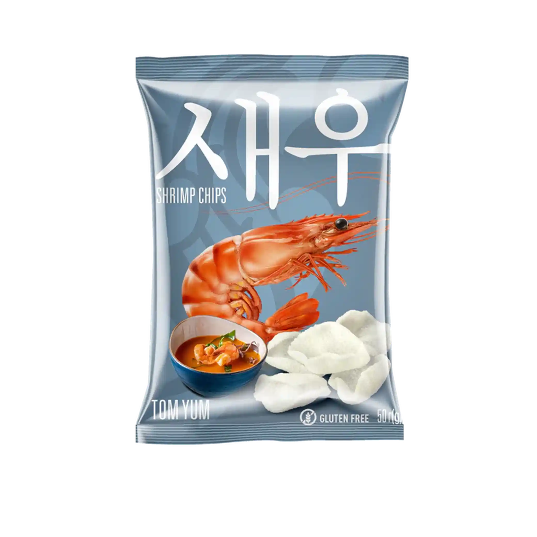 Shrips Krevetové chipsy s příchutí Tom Yum, 50g /10 ks