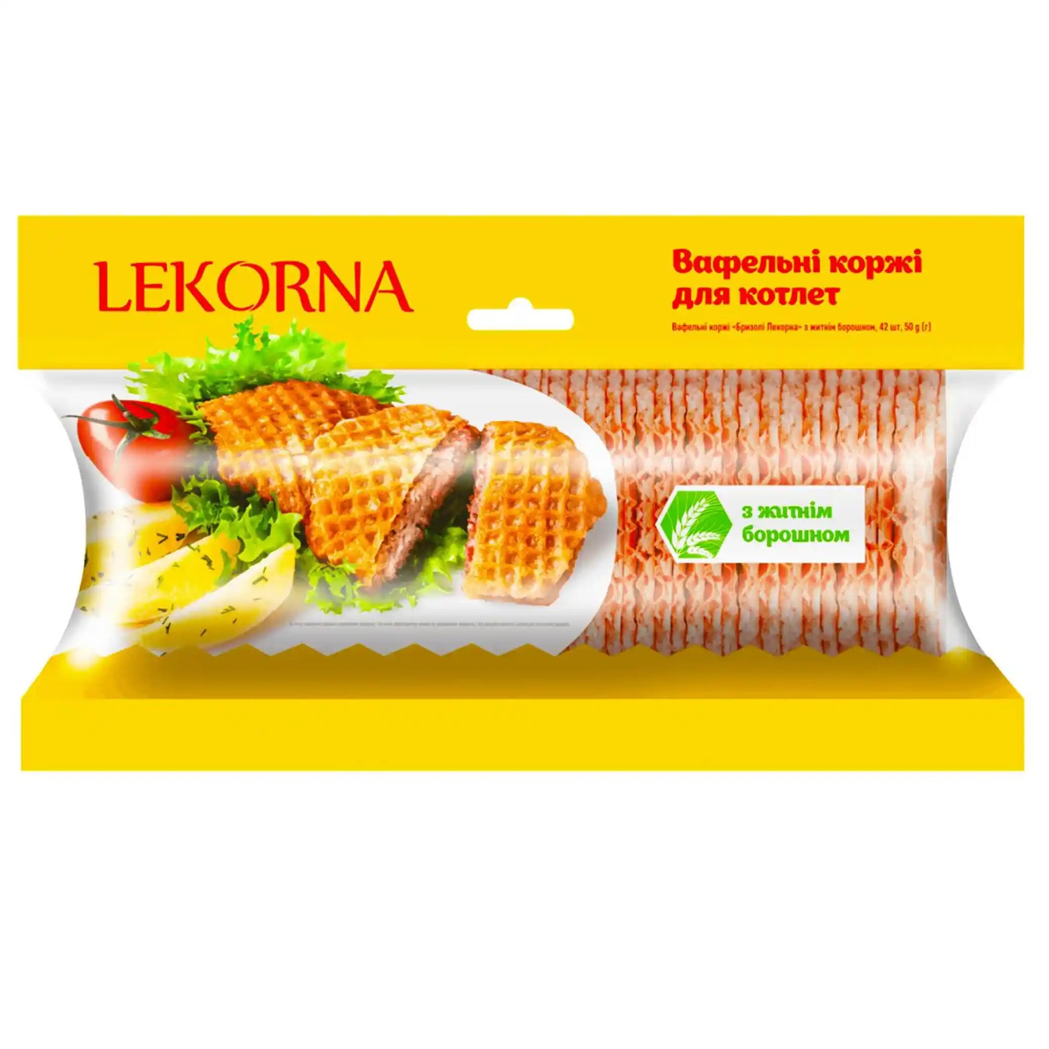 TM Lekorna Žitné oplatkové korpusy  "Brizoli" , 50g/15ks