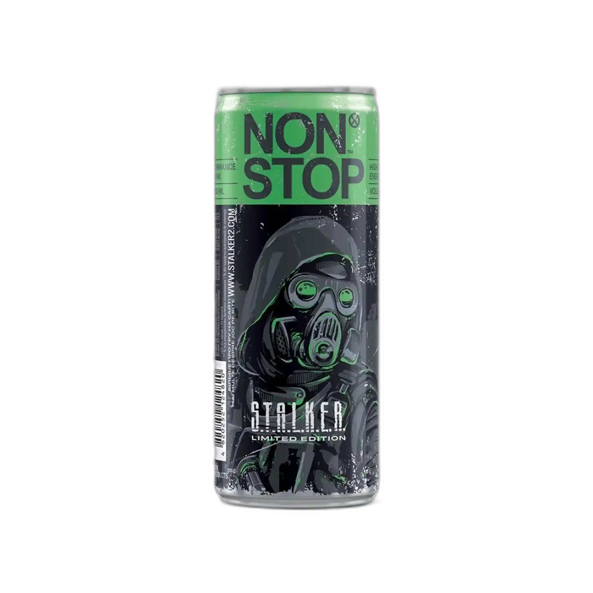 "NON STOP Stalker Green" energetický nealko nápoj 0,25 L plech/24ks