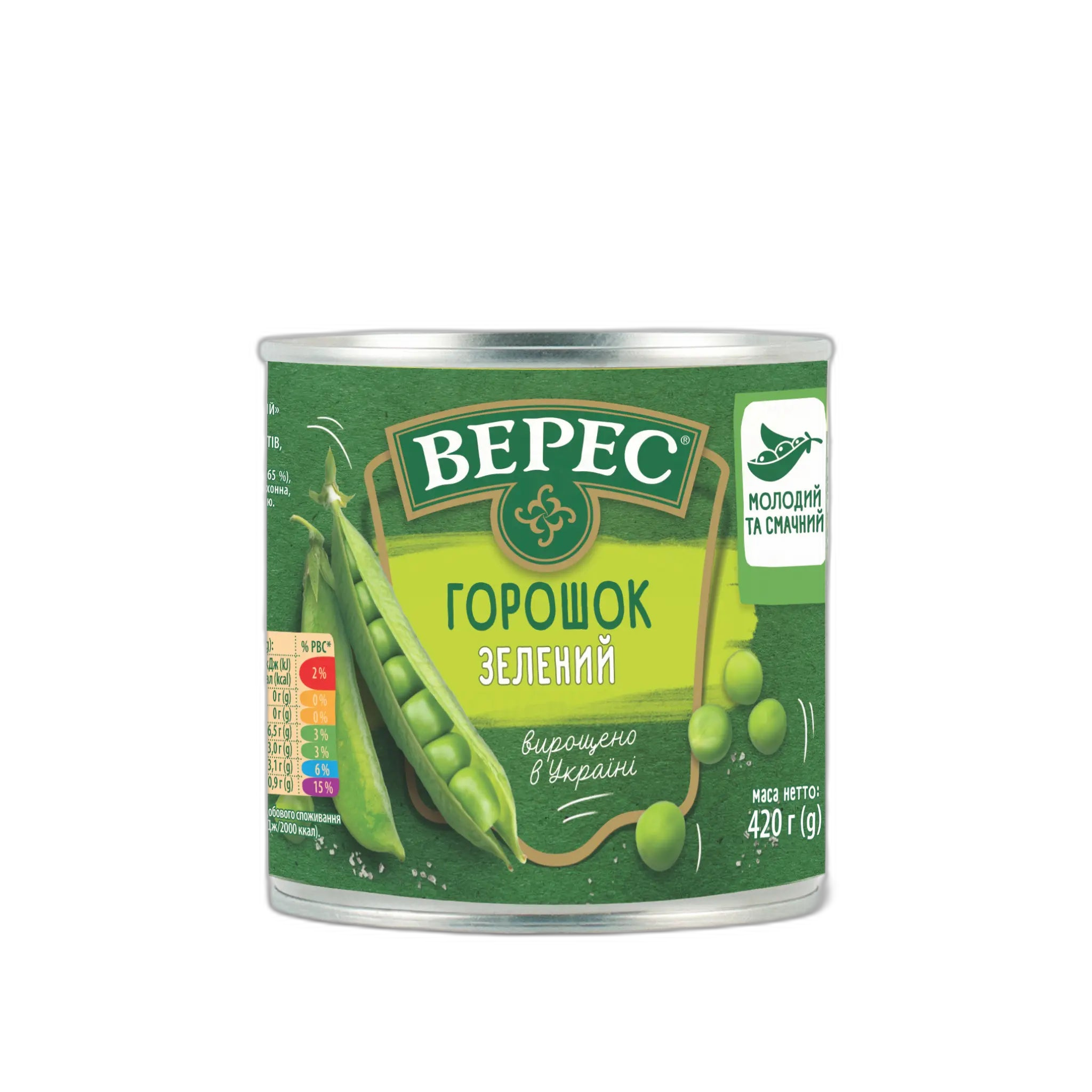 TM Veres Zelený hrášek 420g/ 12ks
