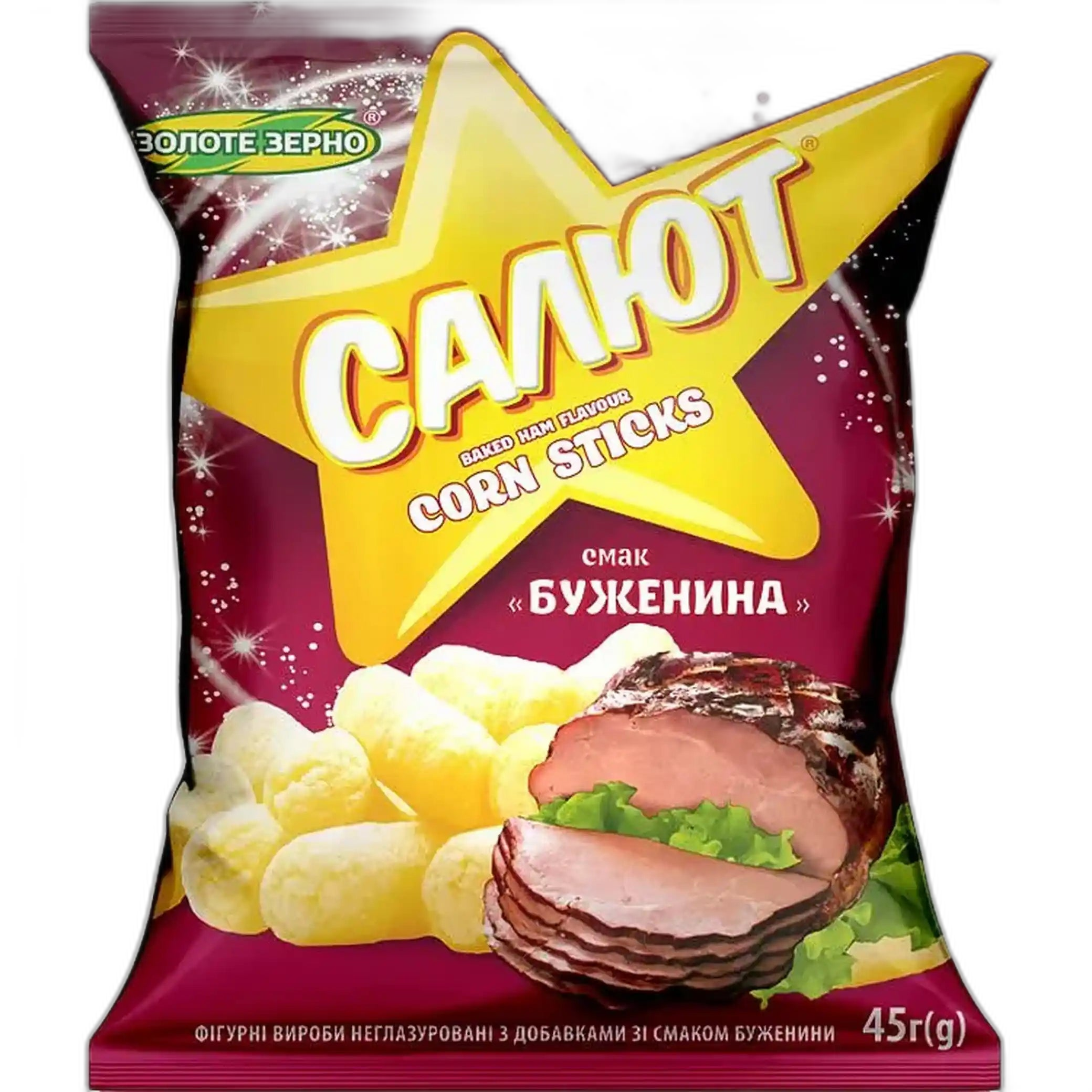 ZZ Kukuřičné křupky "Salut" s příchutí buženiny, 45g/30ks