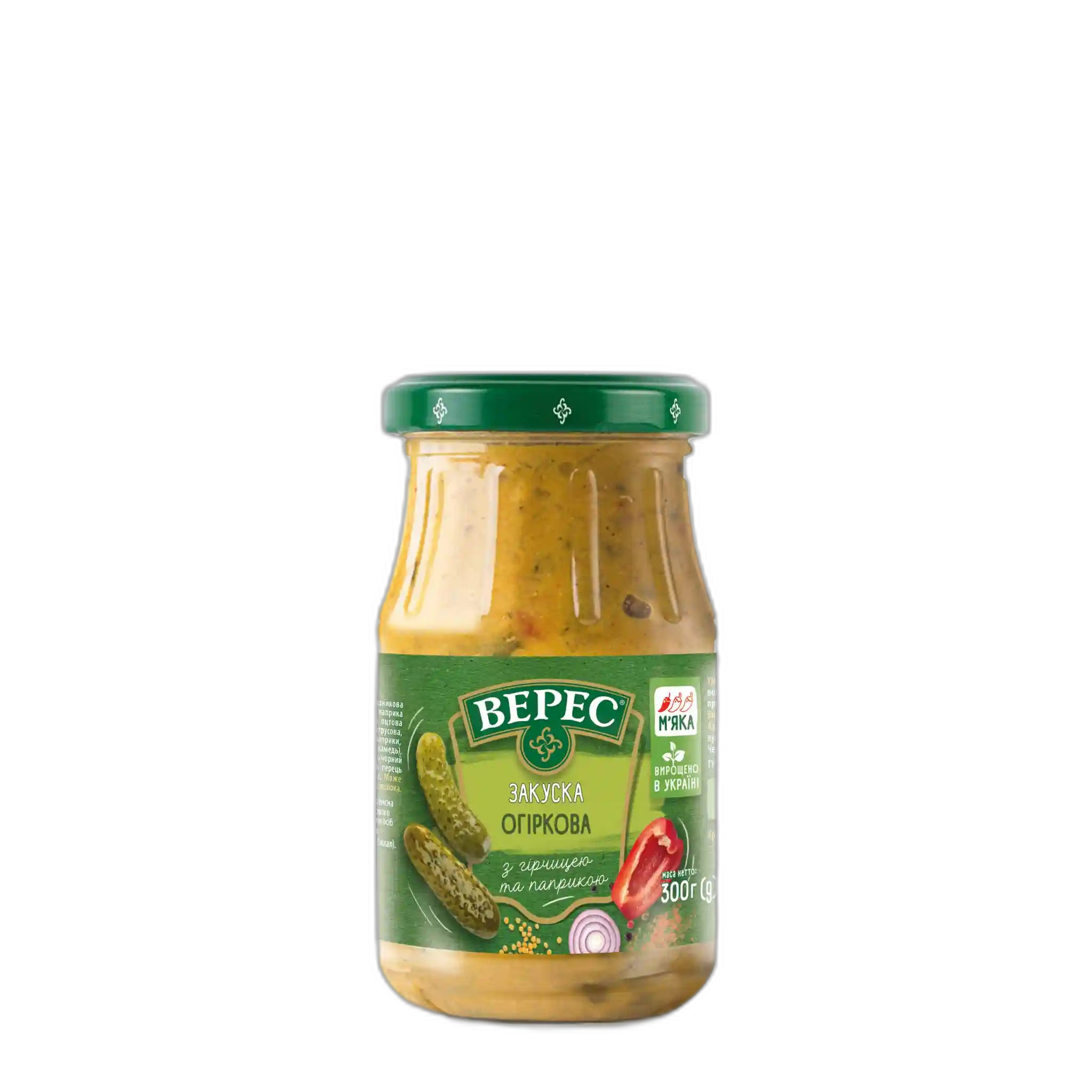 TM Veres Předkrm okurkový s hořčicí a paprikou 300 g/ 12ks