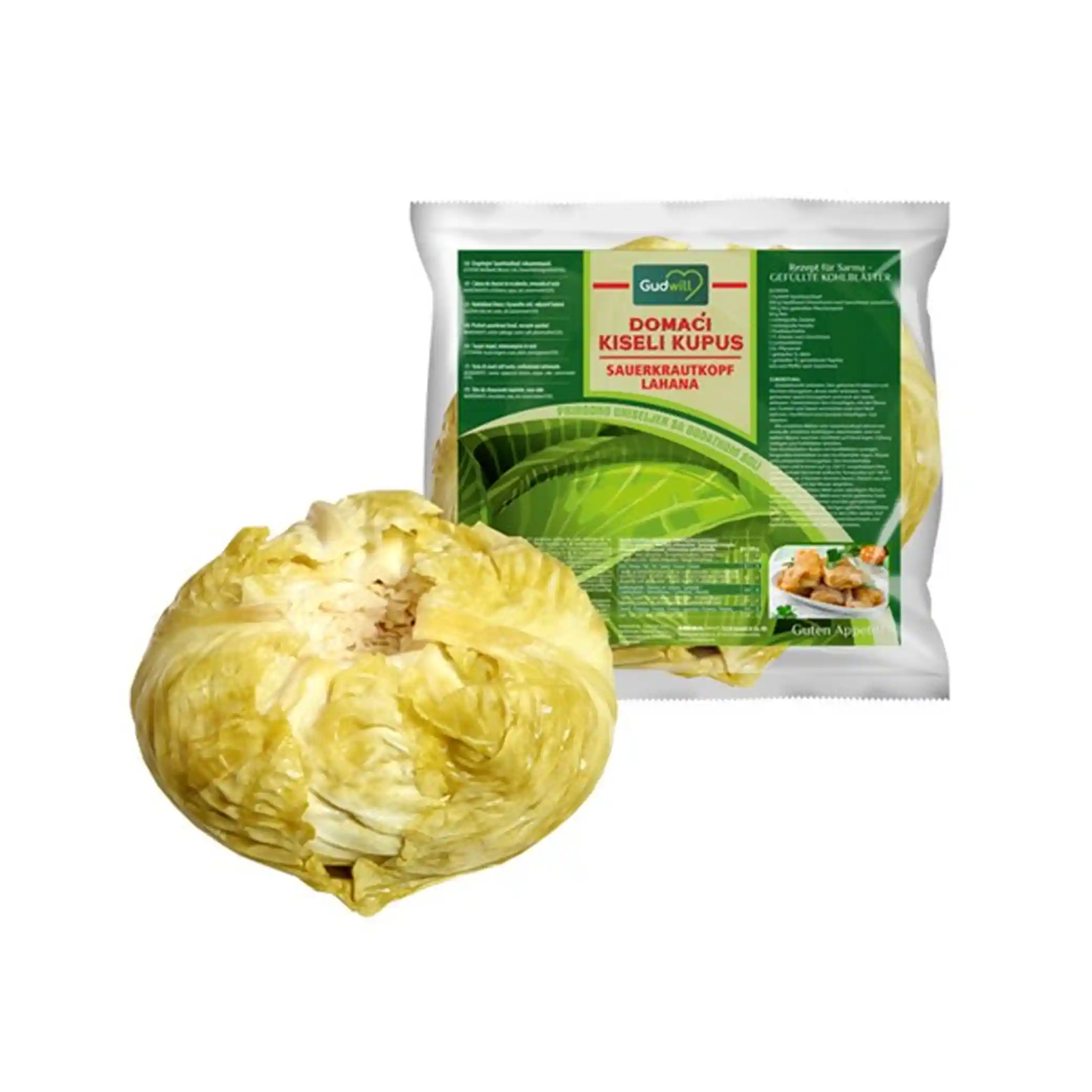 Gudwill Kysané zelí „Kupus“, hlávka, vakuově   ±2kg