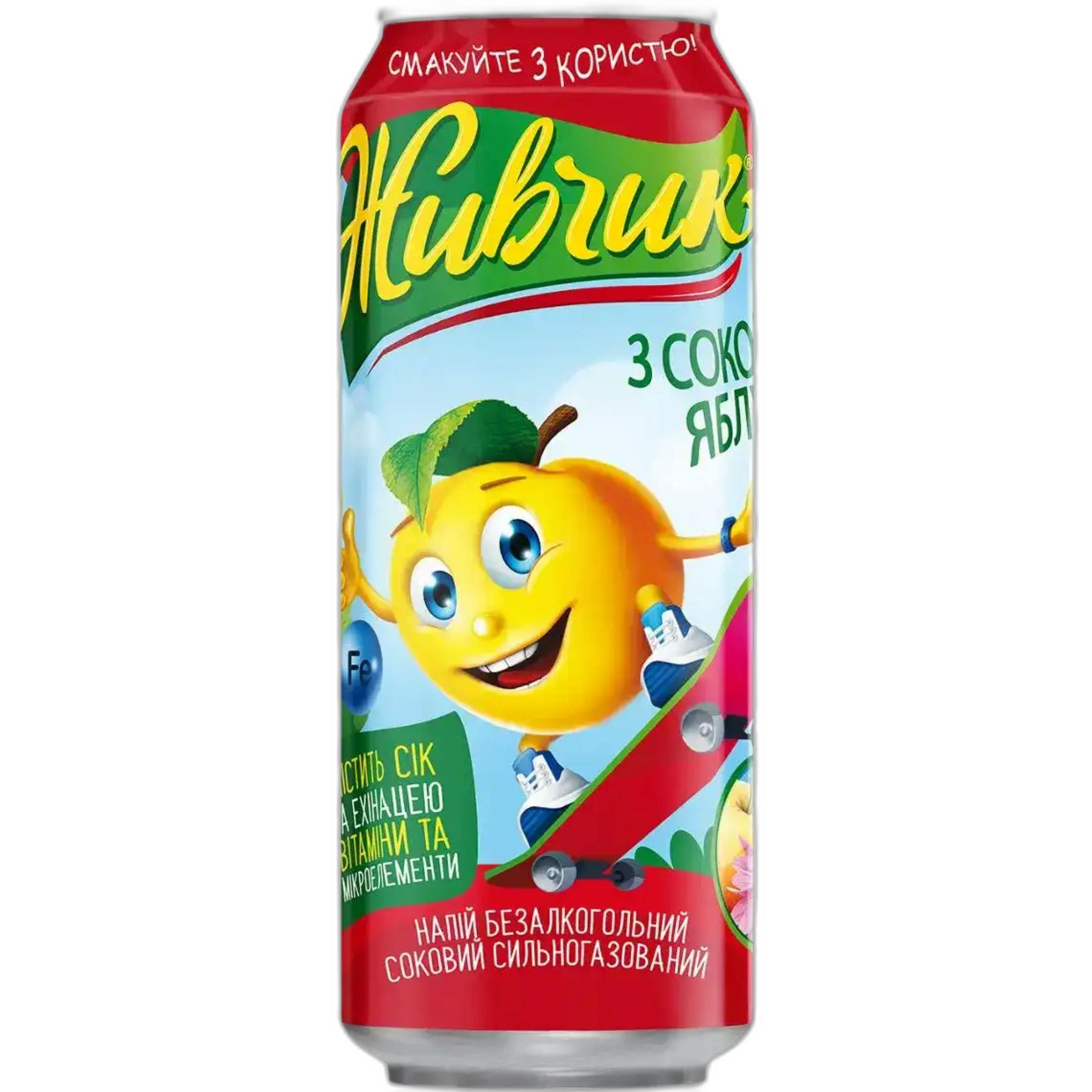 Žyvčik Limonáda "Jablko" s jablečnou šťávou, plech. 500 ml/24 ks