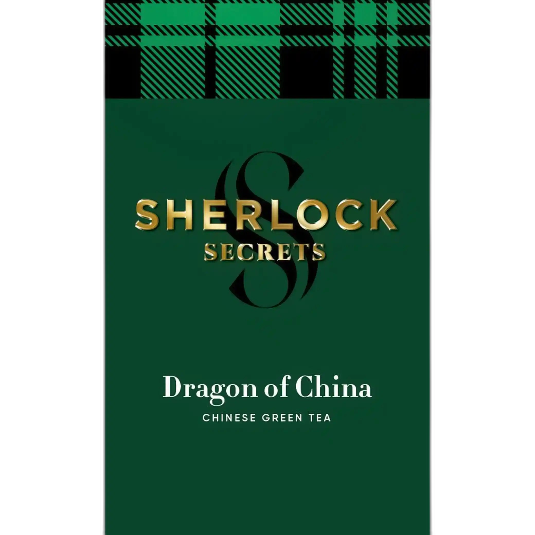 Sherlock Secrets „Dragon of China“ , zelený čínský jemně mletý čaj, 22 × 1,8 g/ 12 ks