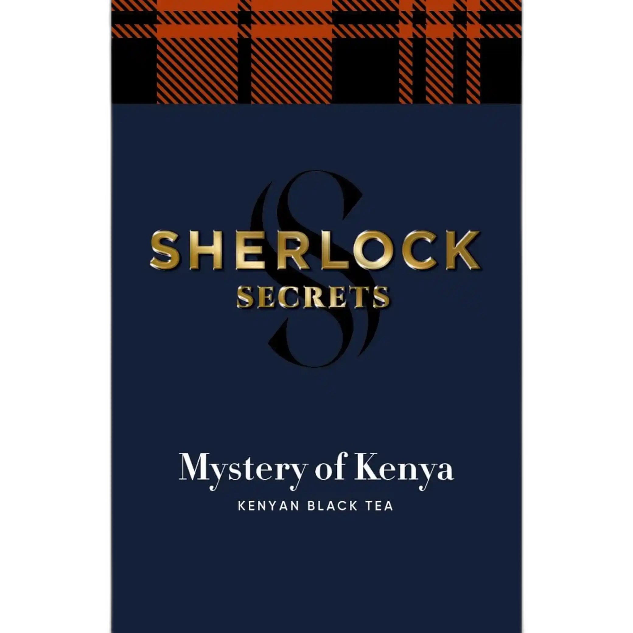 Sherlock Secrets „Mystery of Kenya“ , černý keňský jemně mletý čaj, 22 sáčky × 2 g/ 12 ks