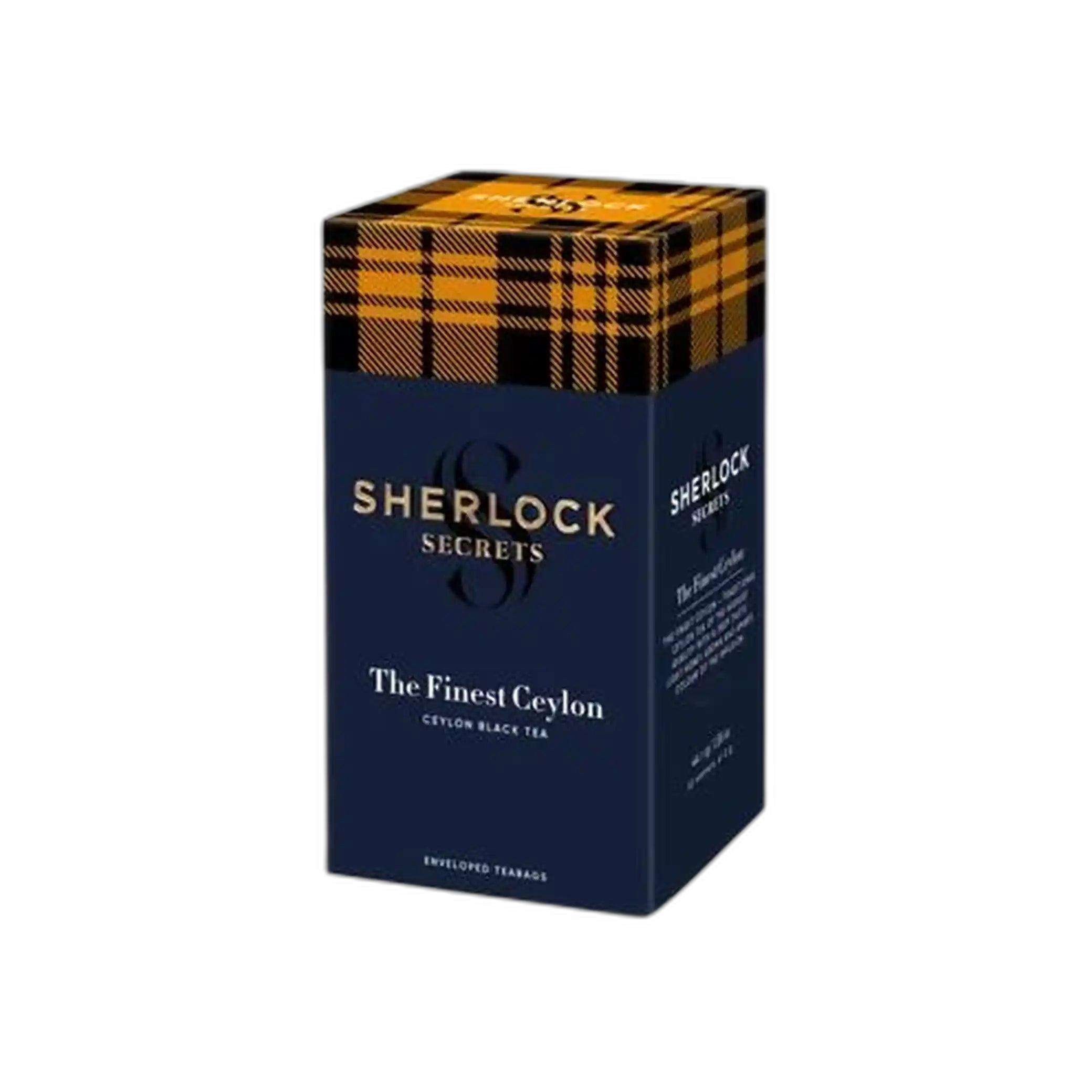 Sherlock Secrets „The Finest Ceylon“ černý cejlonský jemně mletý čaj, 22 sáčky × 2 g/ 12 ks