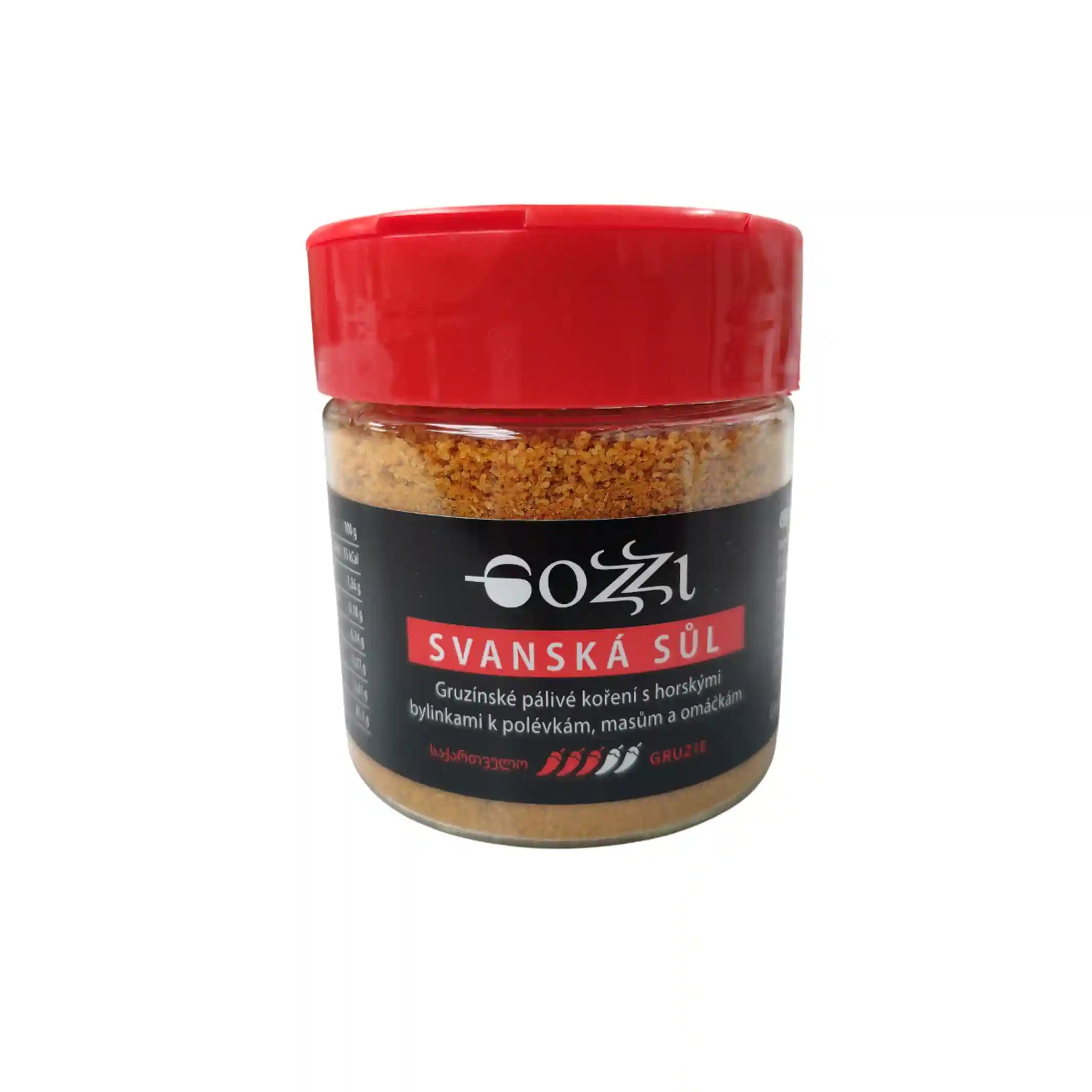 SVANSKI SŮL pálivá – Gruzínské koření s bylinkami, 150g/12ks