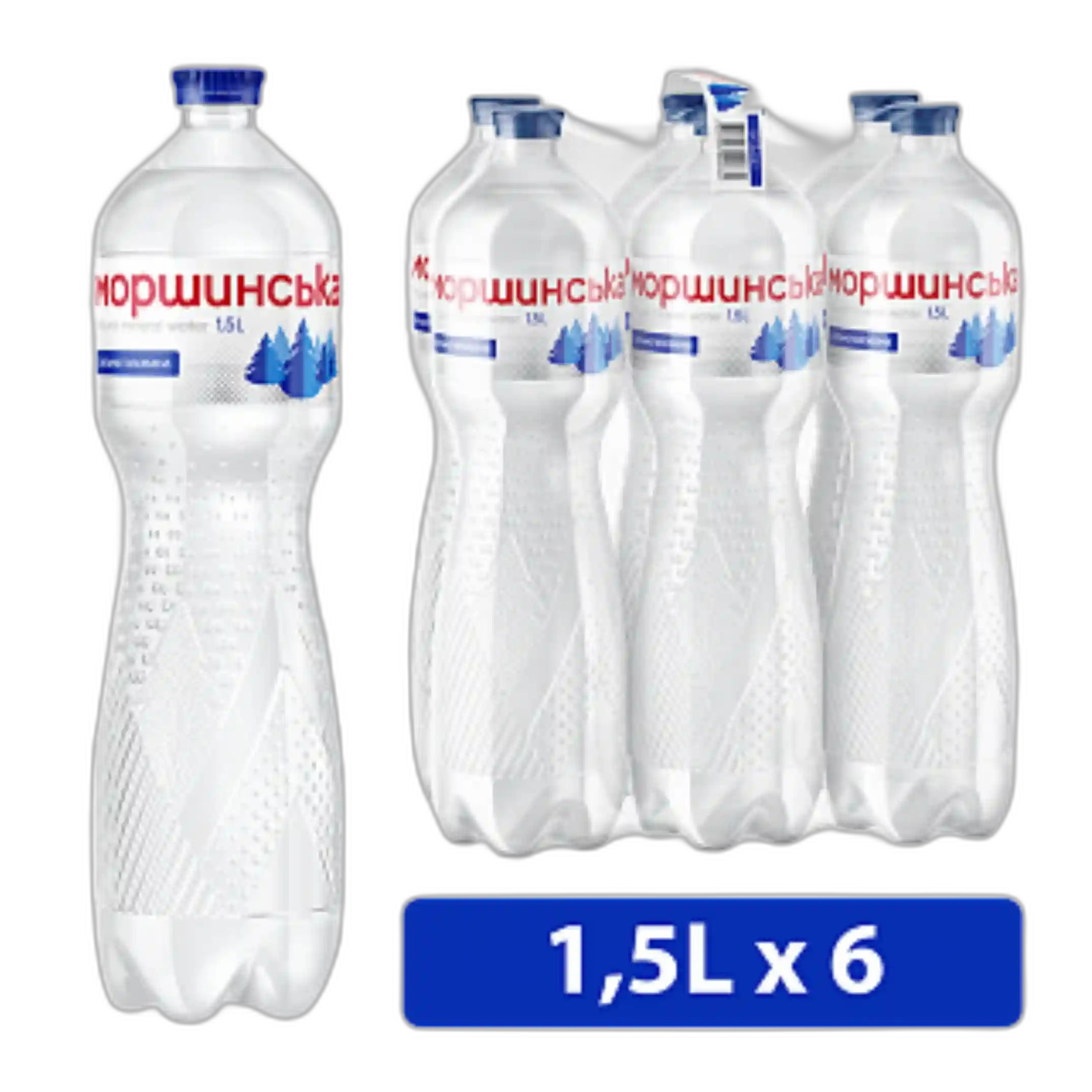 Morshynskaya Přírodní minerální voda perlivá, 1,5l/6ks